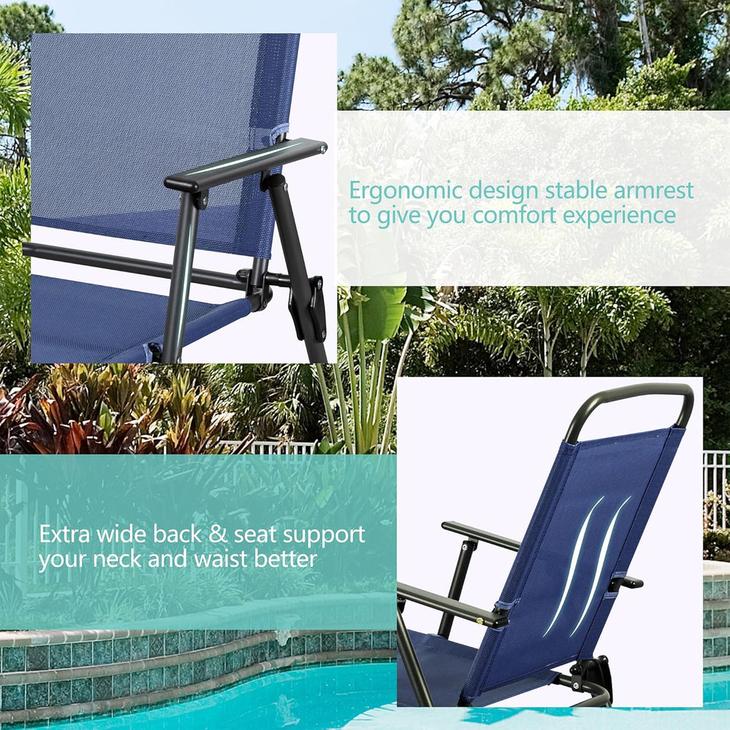 Ensemble table et chaises de salle à manger pliantes Vongrasig 6 pièces