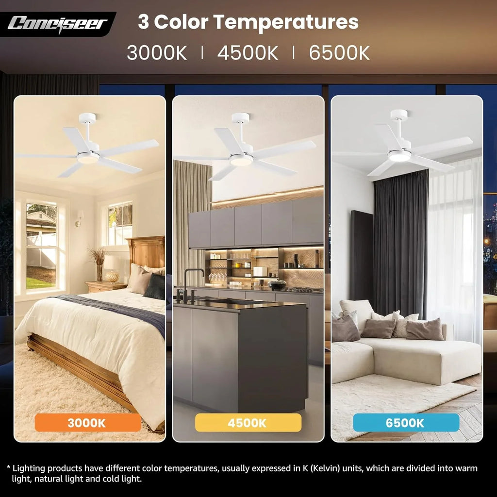 Ventilateur de plafond moderne 72 pouces chambre salon bibliothèque café extérieur/industriel