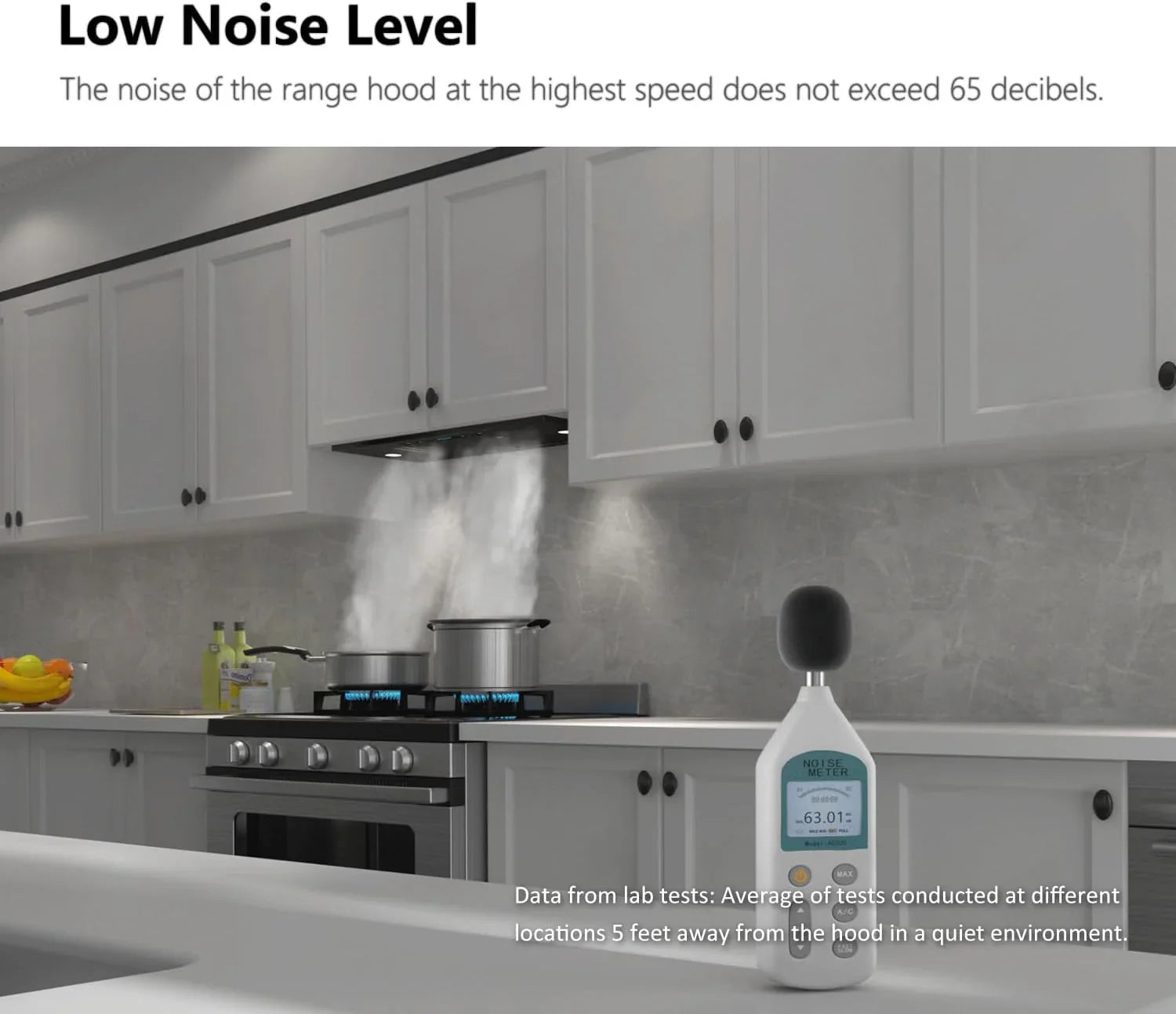 Hotte de cuisine encastrable/enfichable IKTCH 30 po 900 pi³/min, avec ou sans conduit, convertible en acier inoxydable