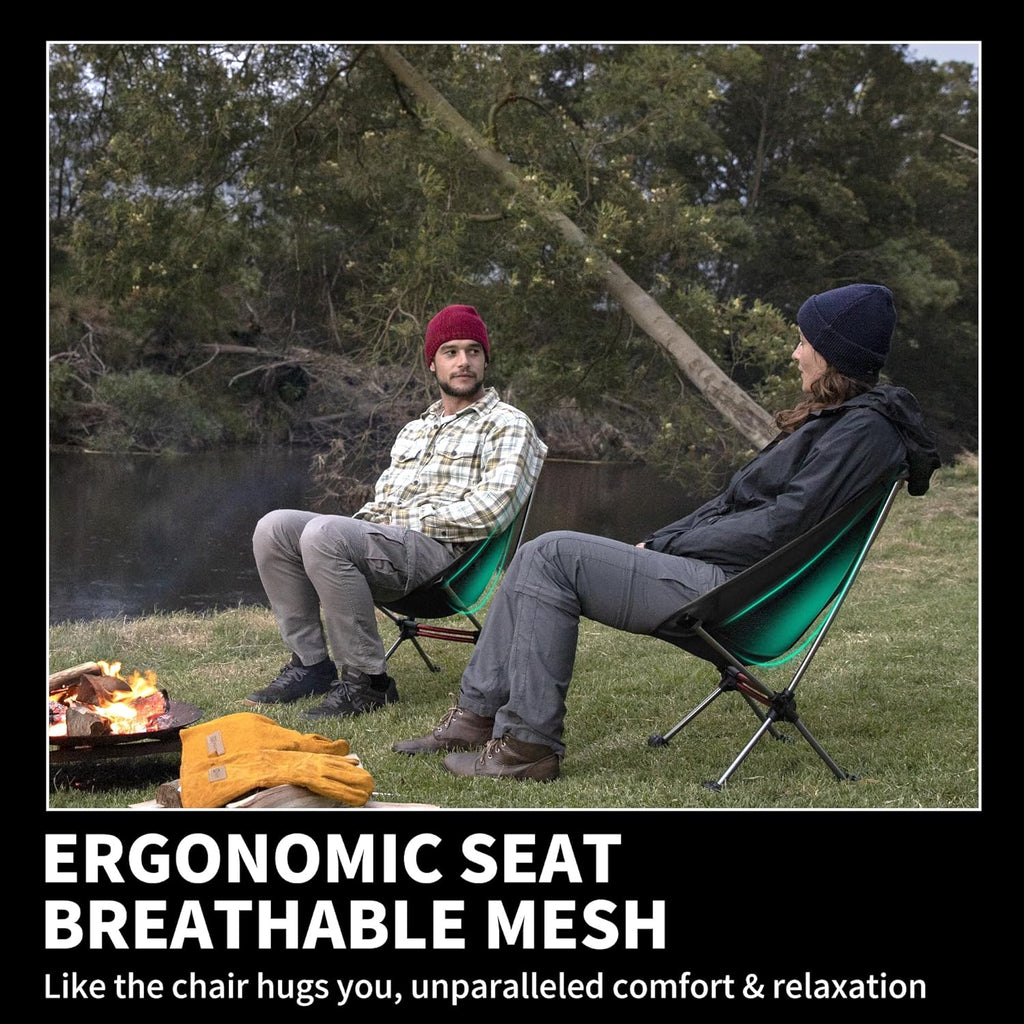 Chaise de camping ultralégère 2,12 lb Chaise de randonnée portable Chaise de randonnée pliante