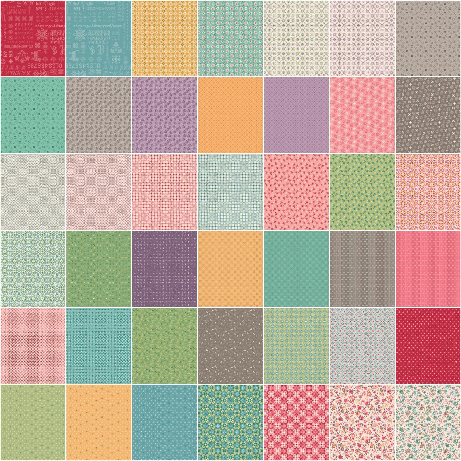 Lori Holt Piece & Plenty Empileur de 10 pouces 42 Gâteau étagé carré de 10 pouces