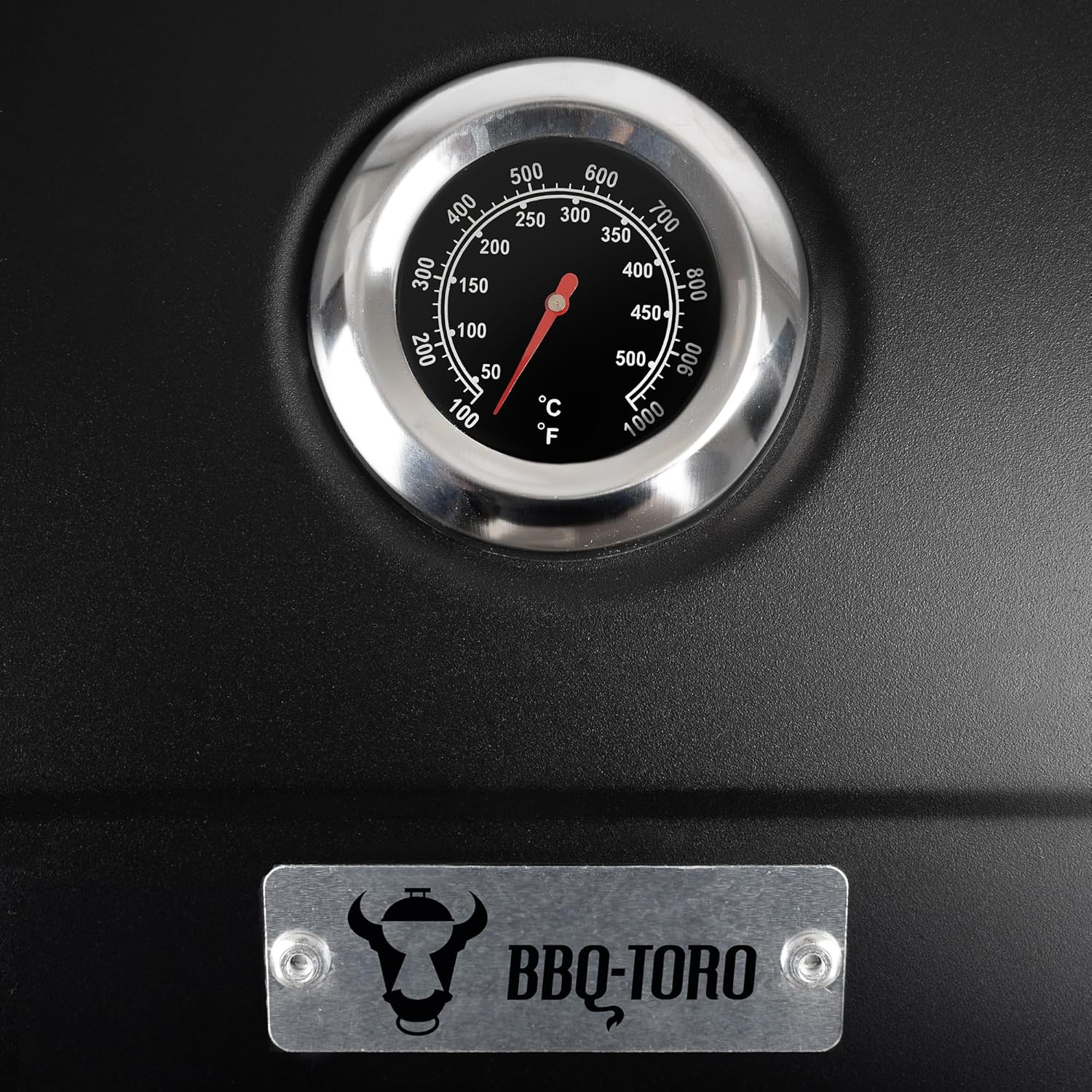 Chariot de cuisson au charbon de bois BBQ-Toro avec plateau à charbon réglable en hauteur, couvercle, thermomètre, grand fumoir pour barbecue XXL