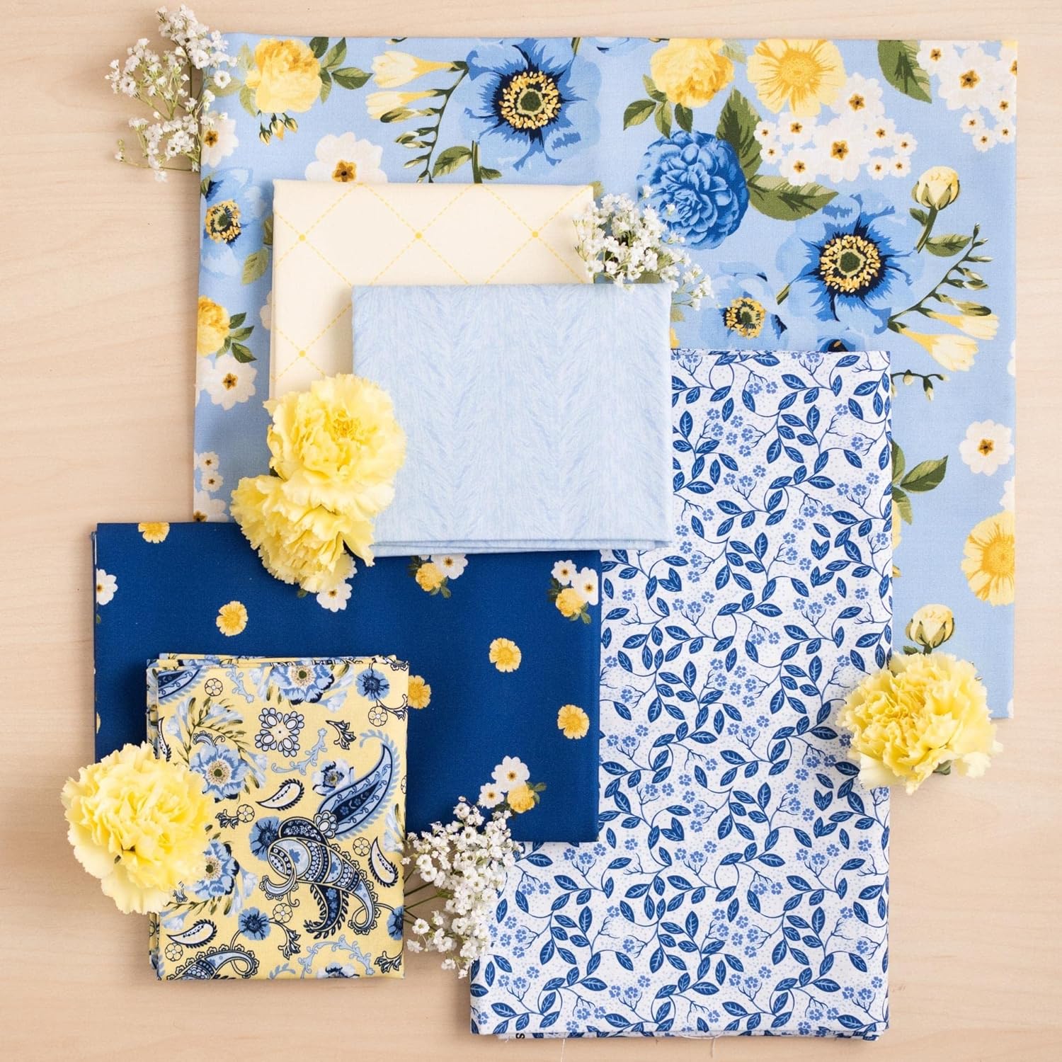 True Fabrics Tissu prédécoupé pour gâteau en couches carrés de 25,4 cm