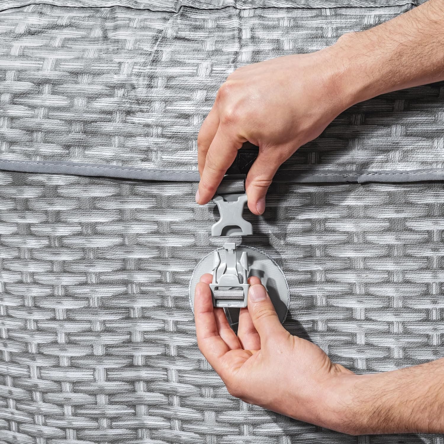 Spa gonflable rond portable d'extérieur SaluSpa Sicily AirJet pour 7 personnes