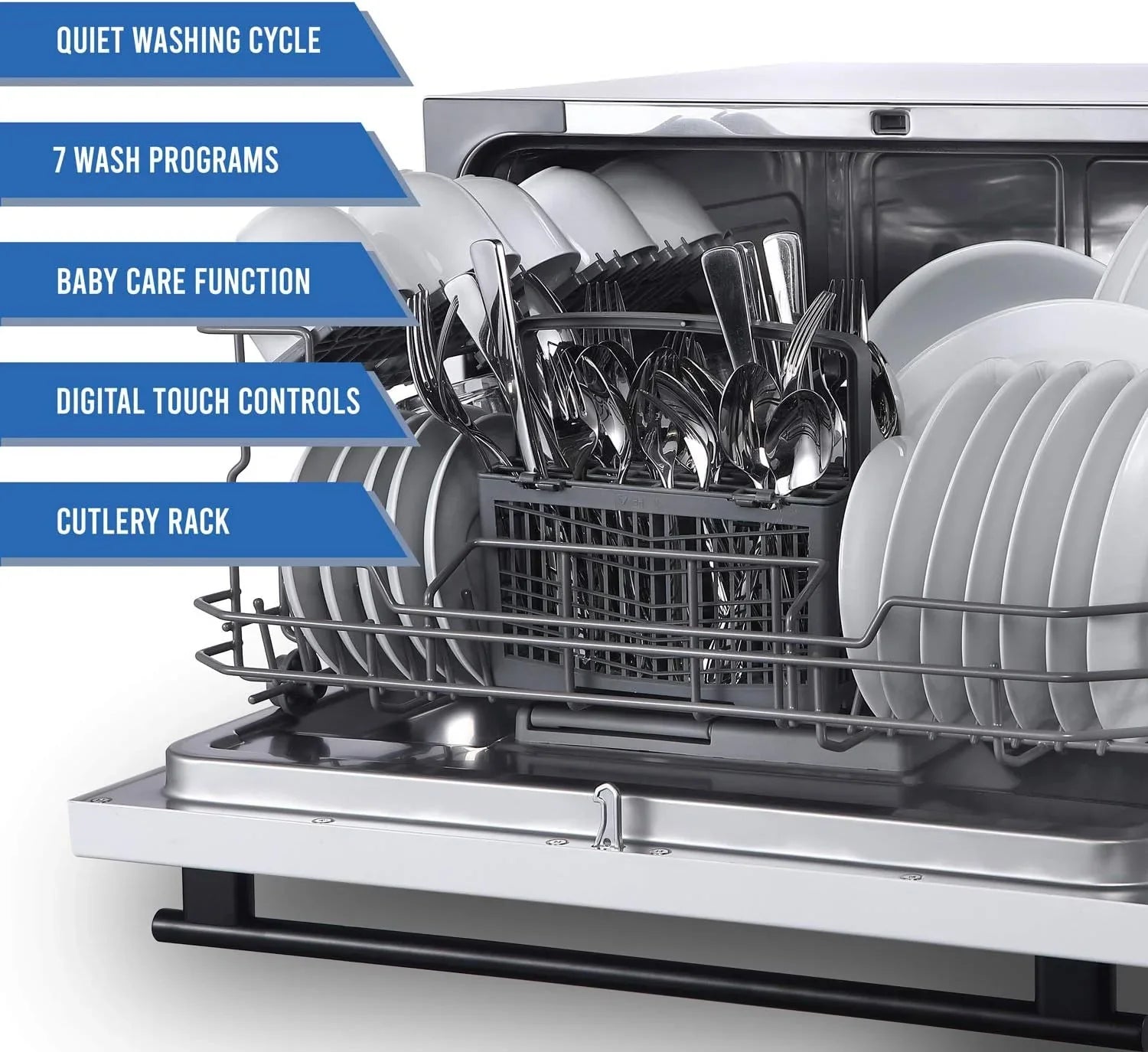Lave-vaisselle compact Farberware 6 postes - Mini lave-vaisselle de comptoir portable