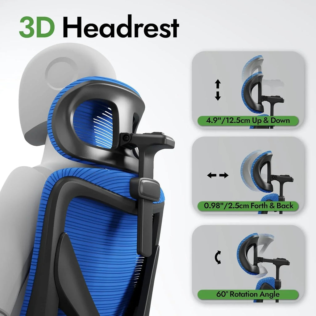 Bureau et chaise d'ordinateur de bureau, chaise de jeu, avec support lombaire et appui-tête