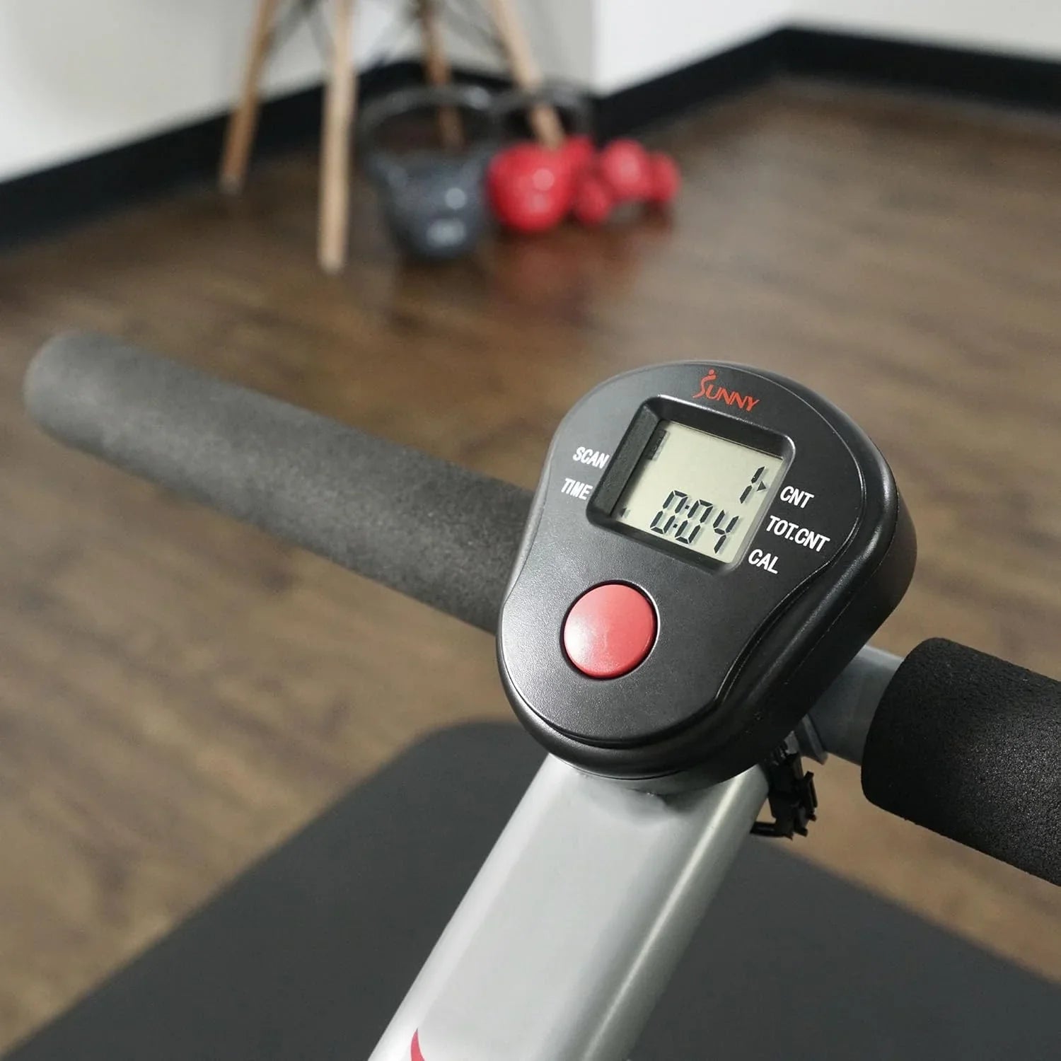 Rameur compact réglable Sunny Health & Fitness avec 12 niveaux de résistance