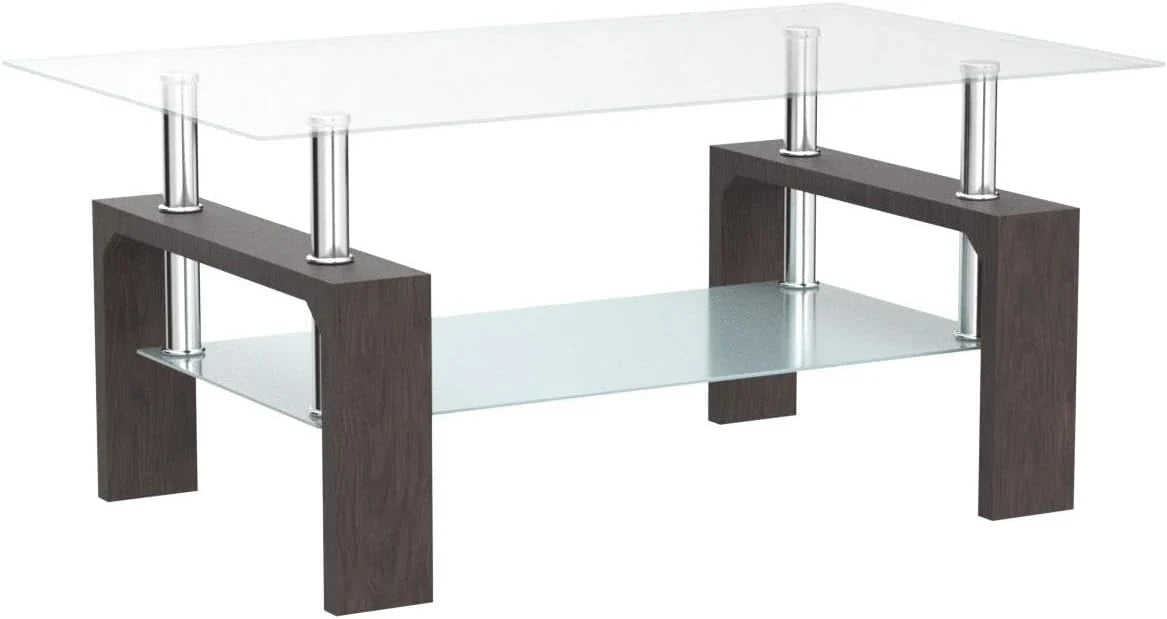 Table basse rectangulaire de salon, table basse d'appoint moderne