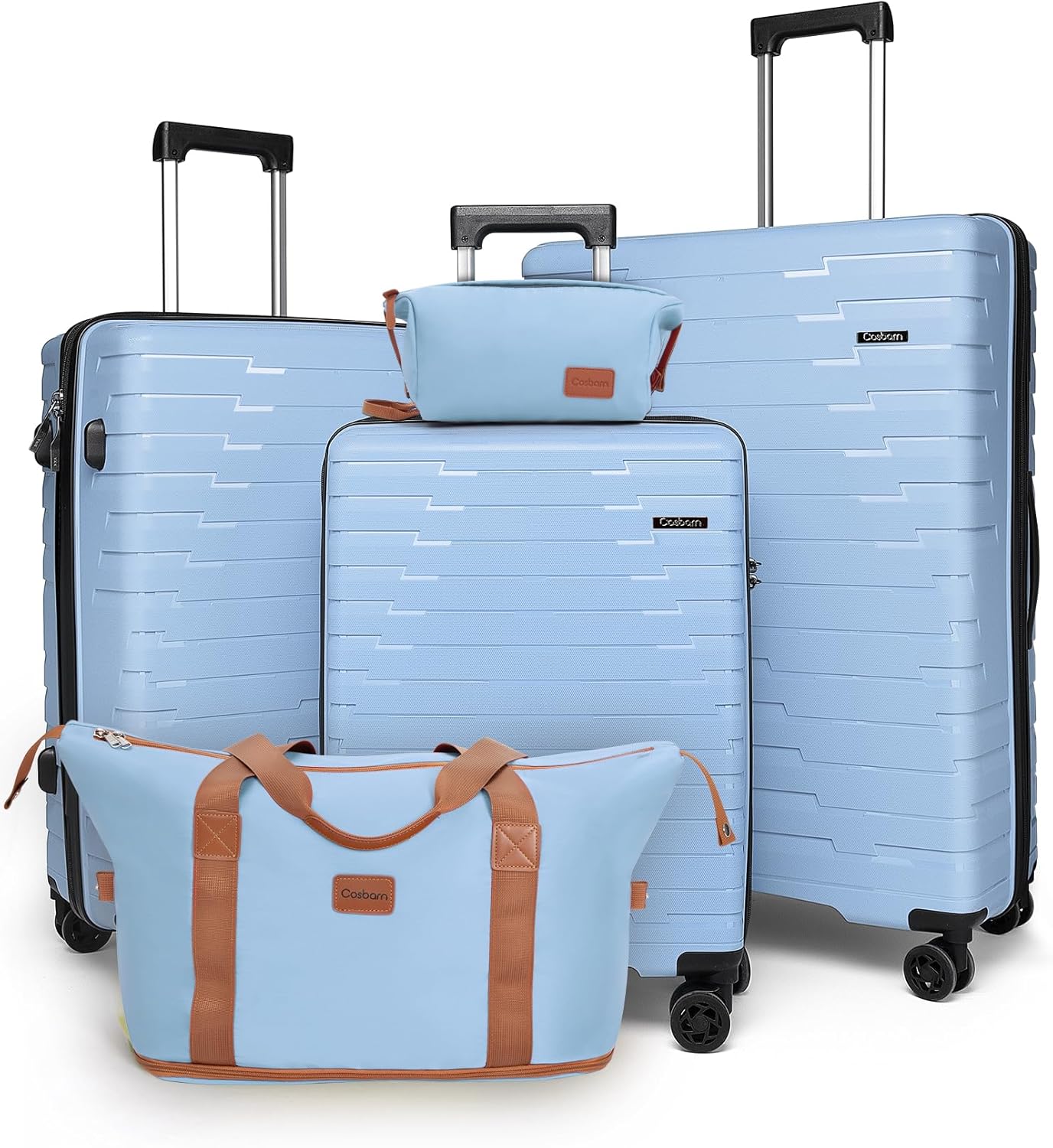 Ensemble de 5 bagages à roulettes, valise rigide en ABS avec roulettes pivotantes