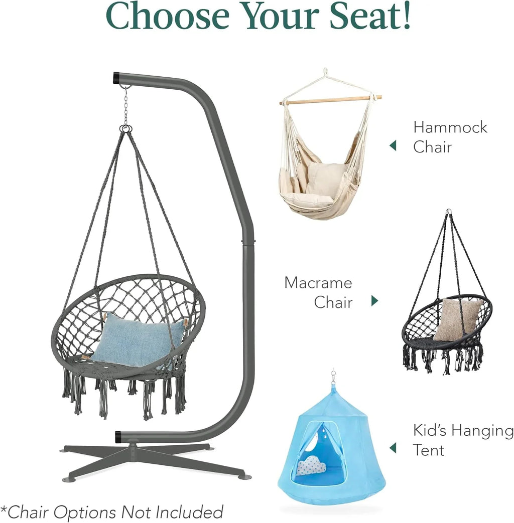 Support en C pour hamac en métal Best Choice Products