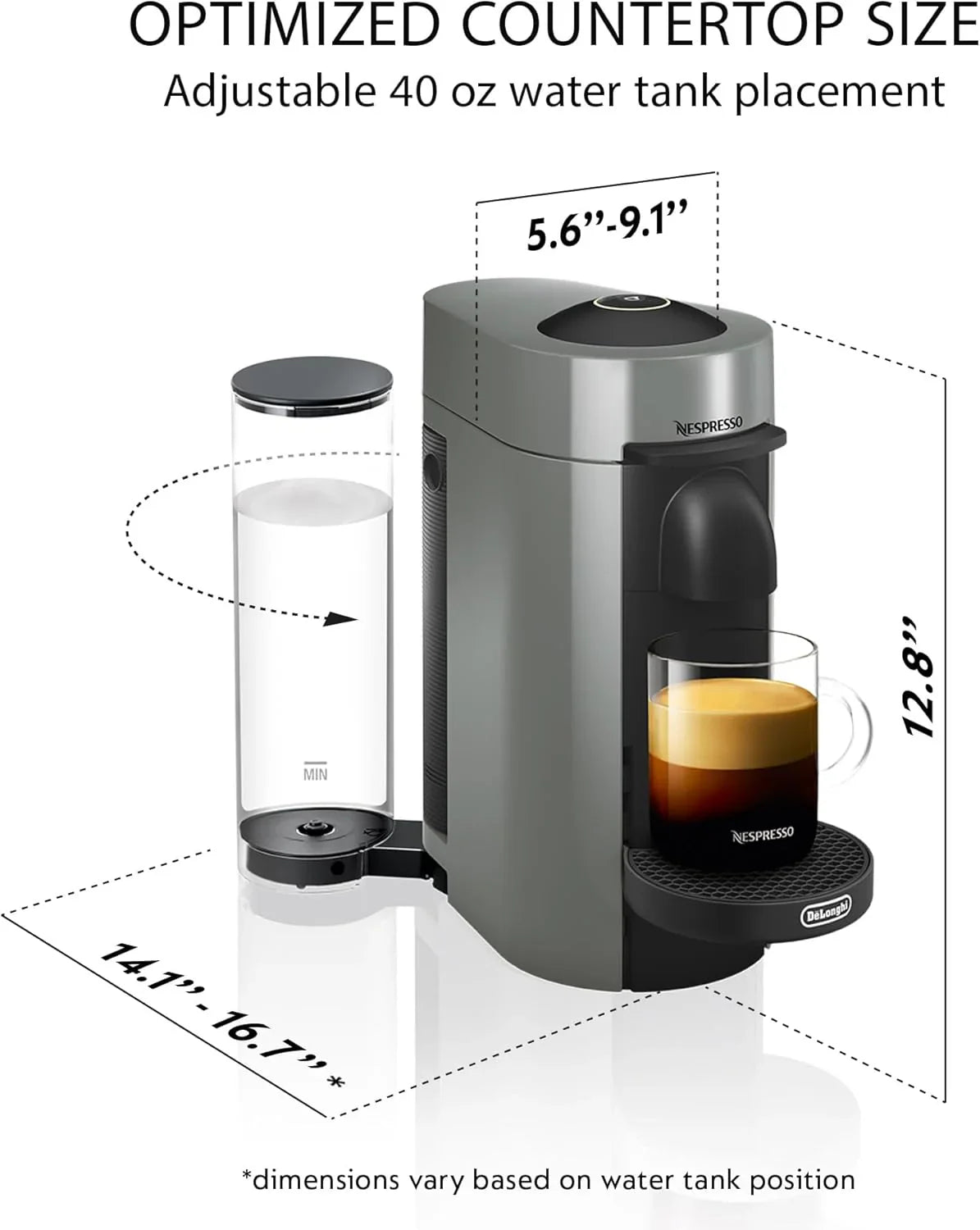 Machine à café et expresso Nespresso Vertuo Plus de De'Longhi