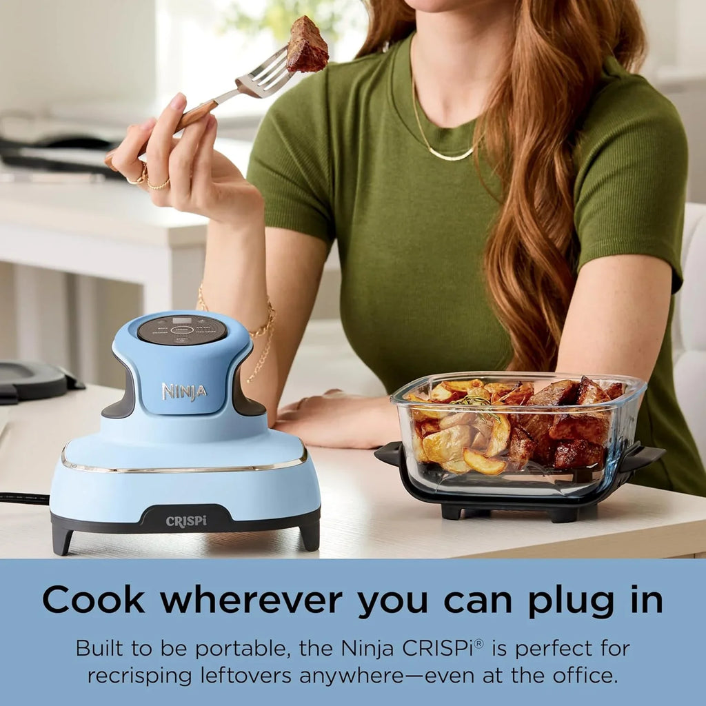 Ninja Crispi Friteuse à air portative en verre 4-en-1