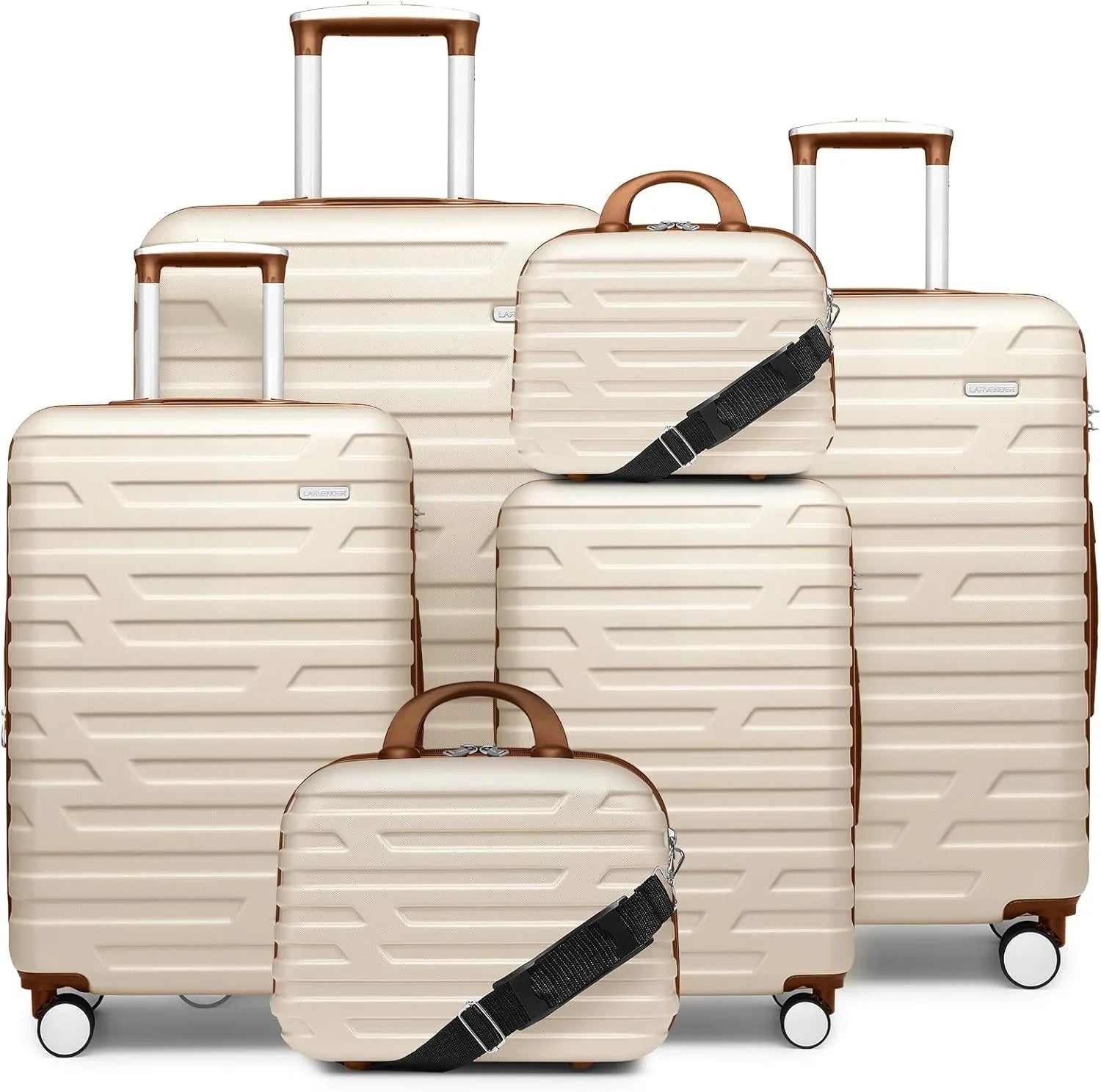 Ensemble de bagages à main légers et extensibles à coque rigide de 6 pièces