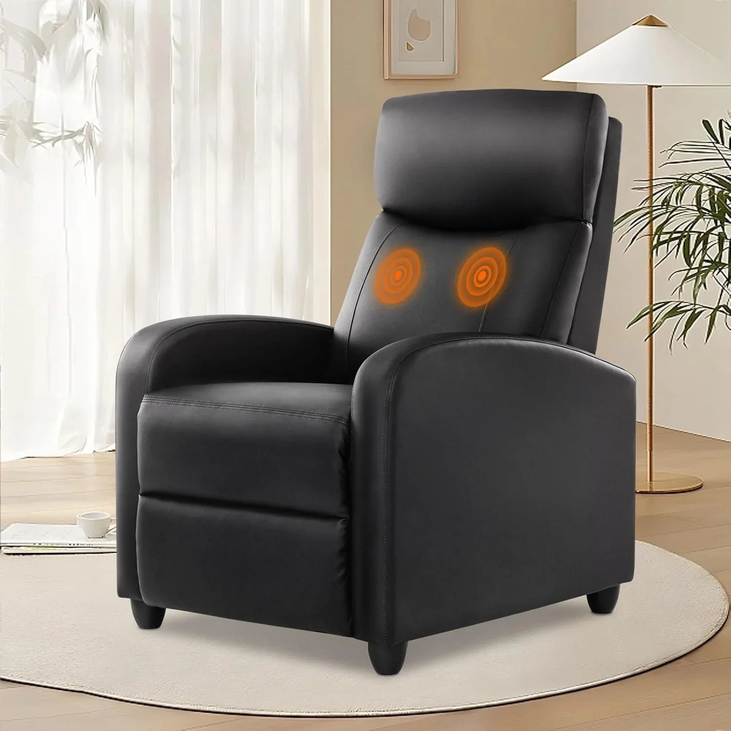 Adult recliner, living room massage recliner, adjustable home theater chair single sofa