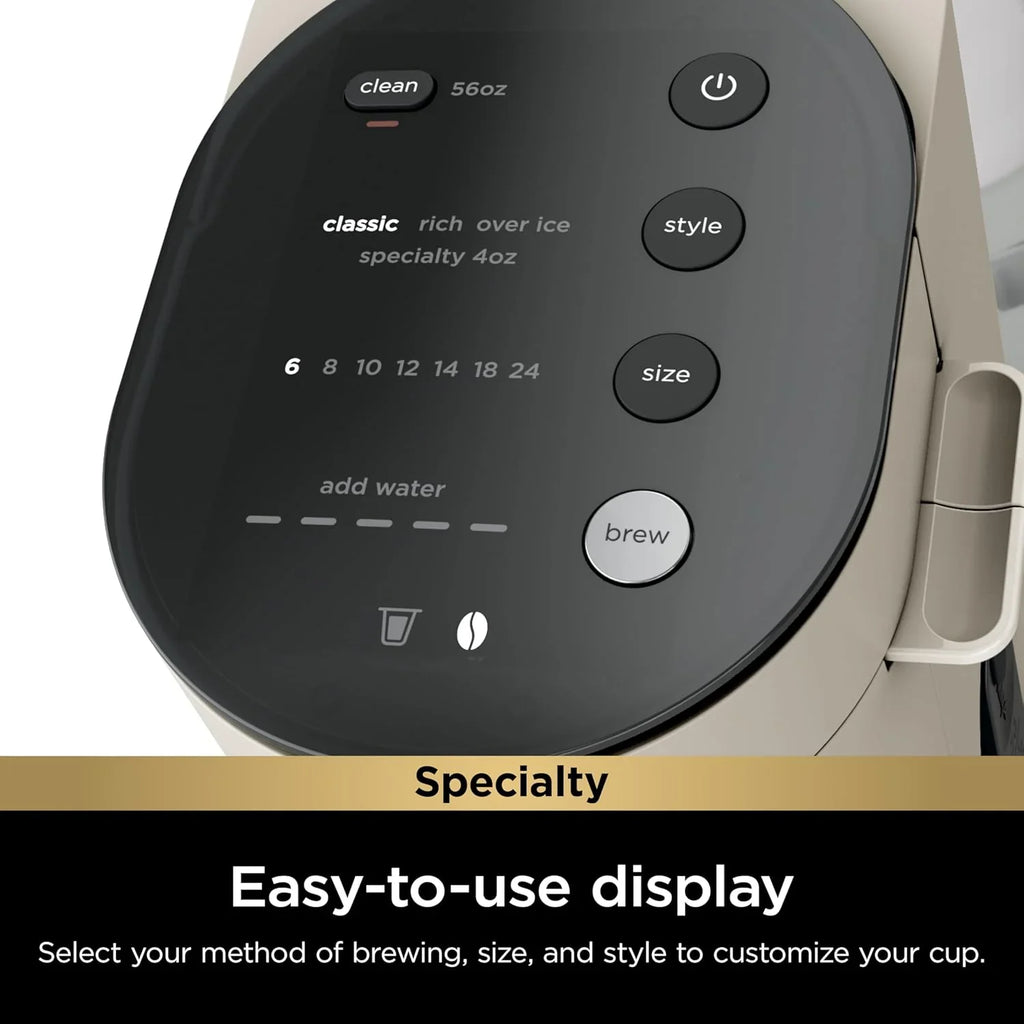 Cafetière Ninja à dose unique, réservoir de 1,6 l (56 oz)