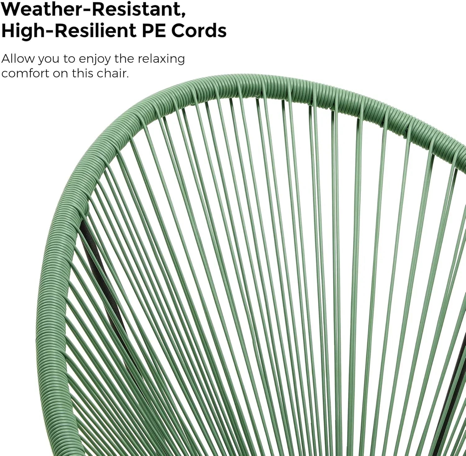 Canapé d'extérieur 2 places avec dossier en rotin synthétique