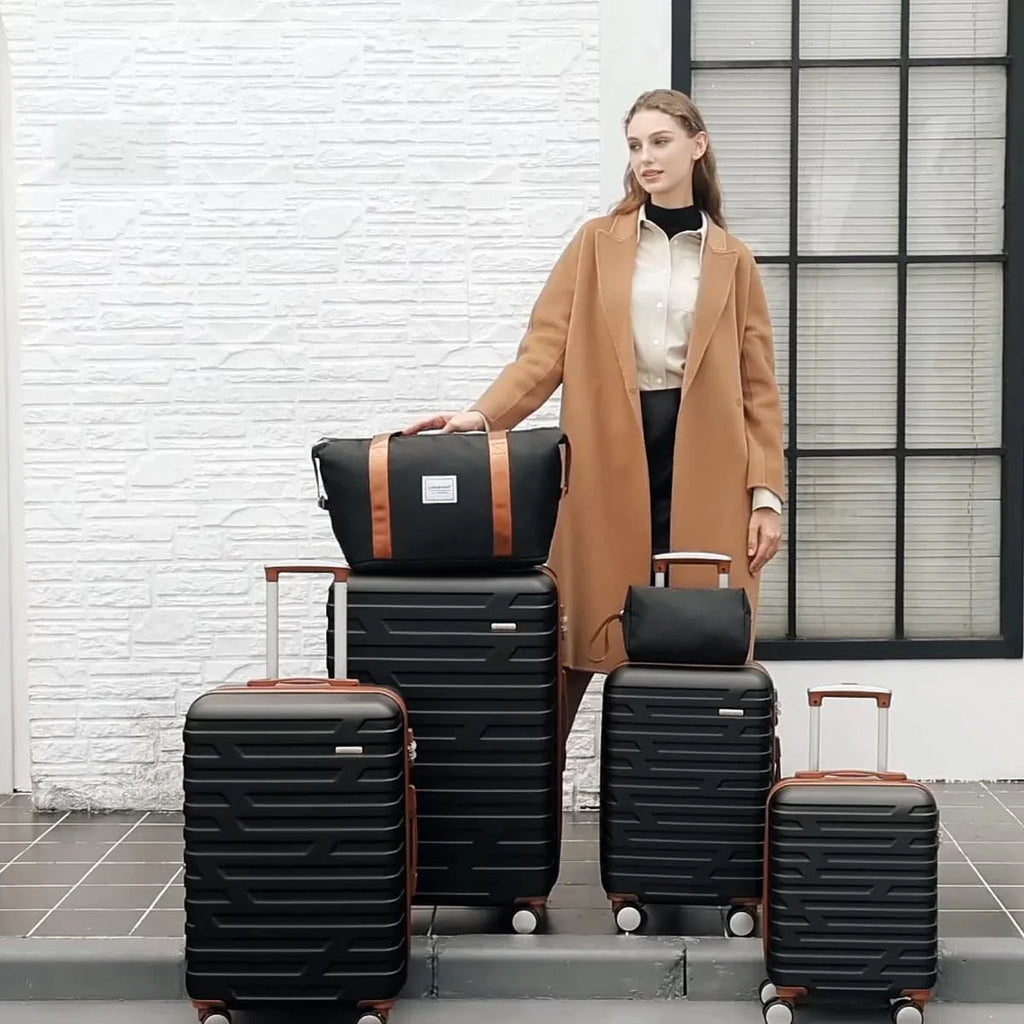 Ensemble de bagages à main légers et extensibles à coque rigide de 6 pièces