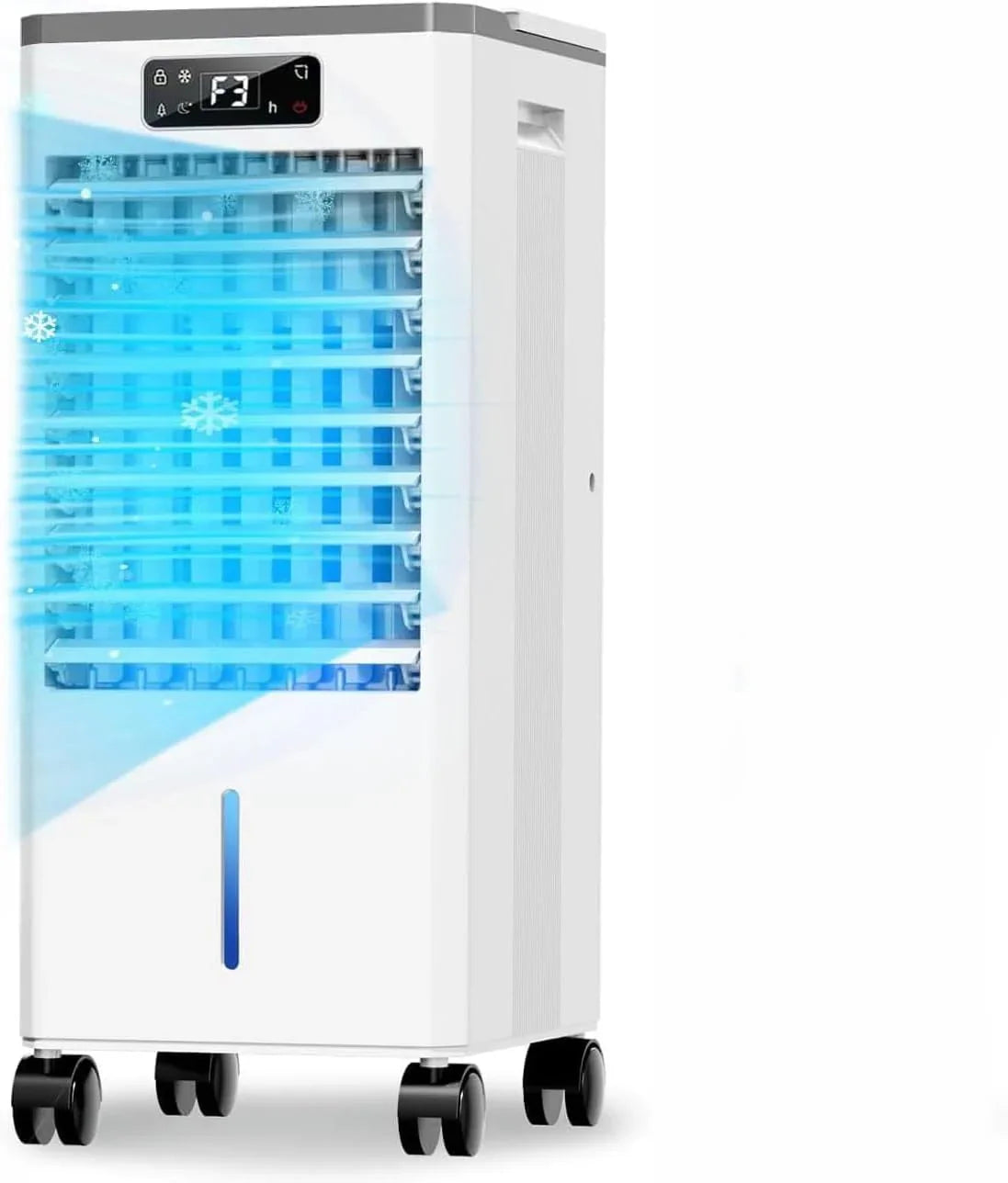 Climatiseur portatif sans fenêtre, refroidisseur d'air par évaporation, minuterie d'arrêt automatique intelligente de 12 heures