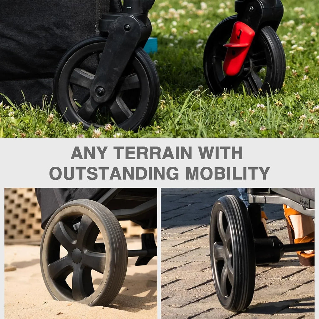 Poussette de voyage à fermeture éclair latérale EVER ADVANCED, poussette push-pull,