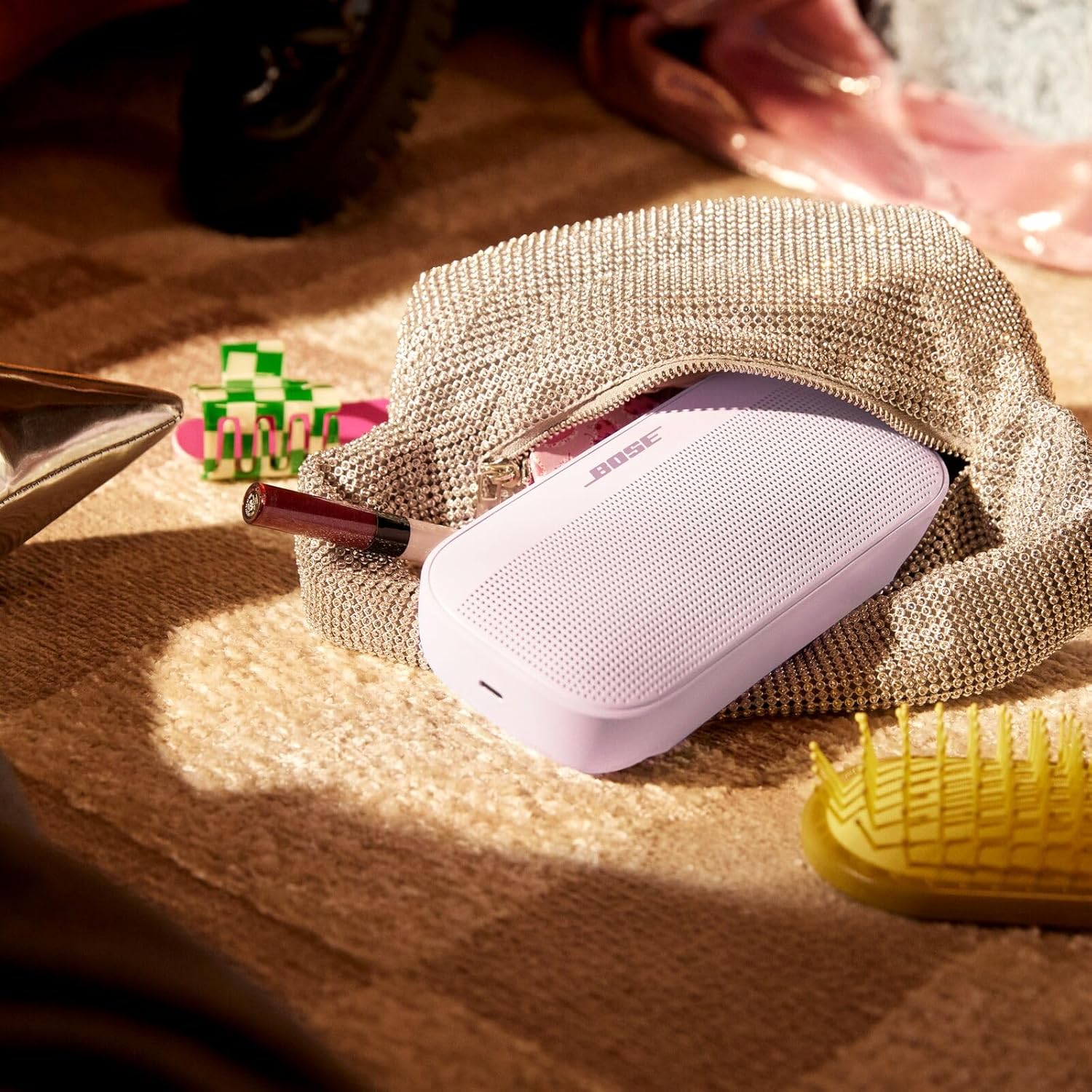 Enceinte Bluetooth portable Bose SoundLink Flex (2e génération), enceinte d'extérieur portable avec audio Hi-Fi, jusqu'à 12 heures d'autonomie, étanche à l'eau et à la poussière