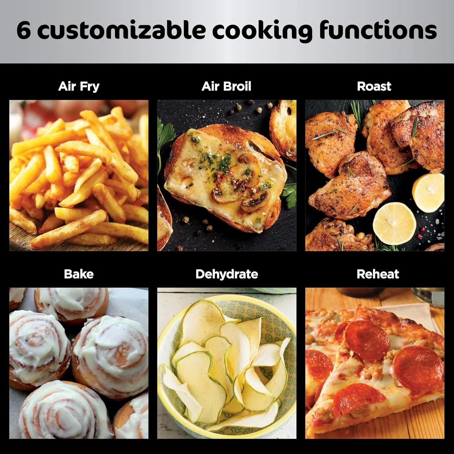 Friteuse à air 6 en 1 Ninja Foodi avec MegaZone de 7 pintes et séparateur de panier