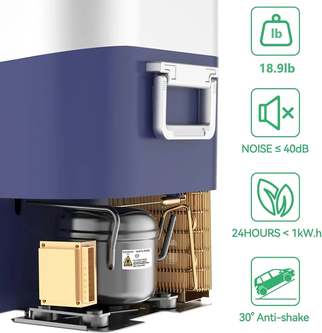 Réfrigérateur de voiture portable de 23 pintes (22 litres) avec compresseur