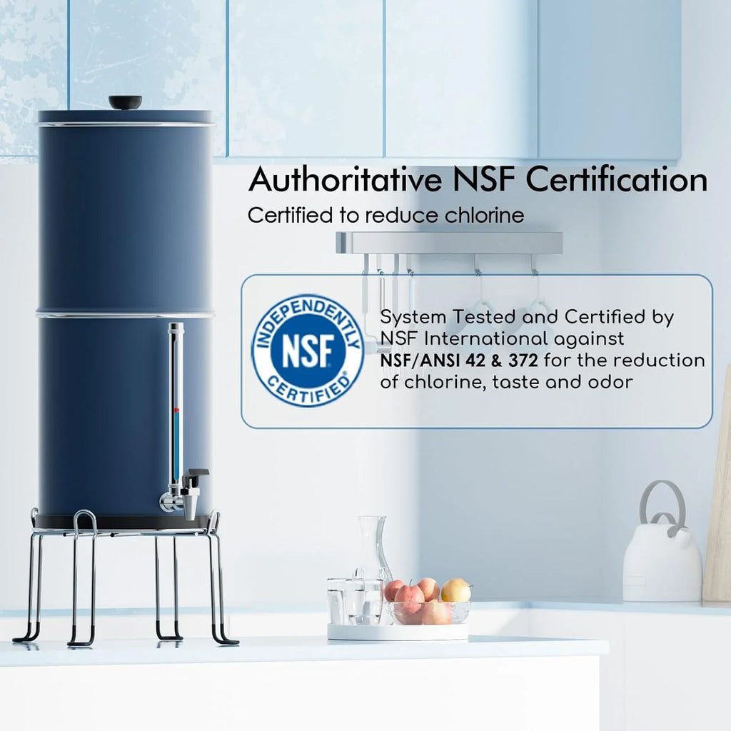 Système de filtration d'eau par gravité par ultrafiltration Purewell en trois étapes de 0,01 μm 304