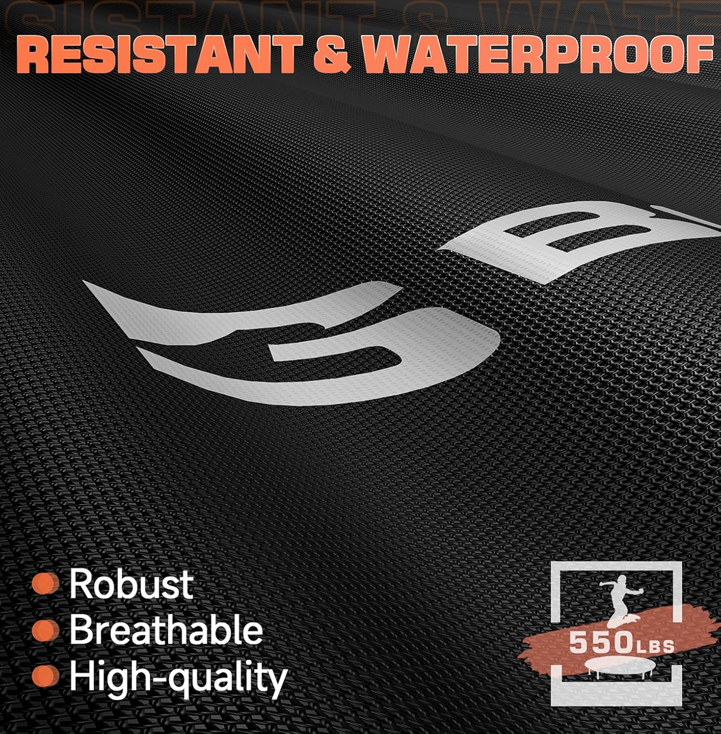 Mini-trampoline pliable BCAN 450/550 lb, trampoline de fitness 40"/48" stable et silencieux