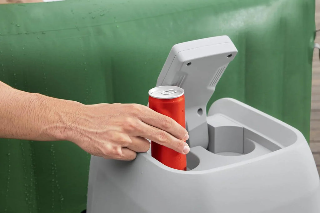 Spa gonflable d'extérieur Bestway Palm Springs EnergySense Smart AirJet Plus pour 4 à 6 personnes avec 140 AirJets et couverture isolante