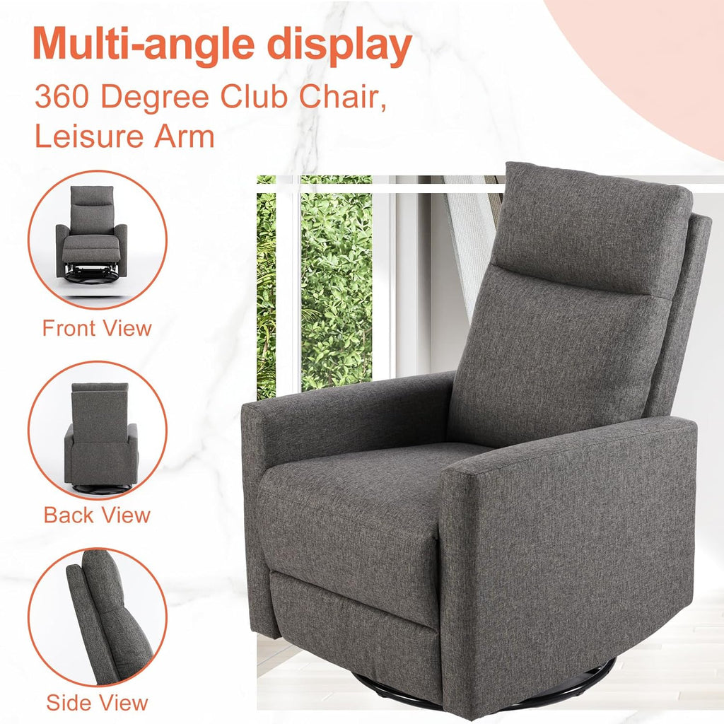 Fauteuil inclinable de massage pour adulte Sweetcrispy, siège de cinéma maison réglable avec support lombaire