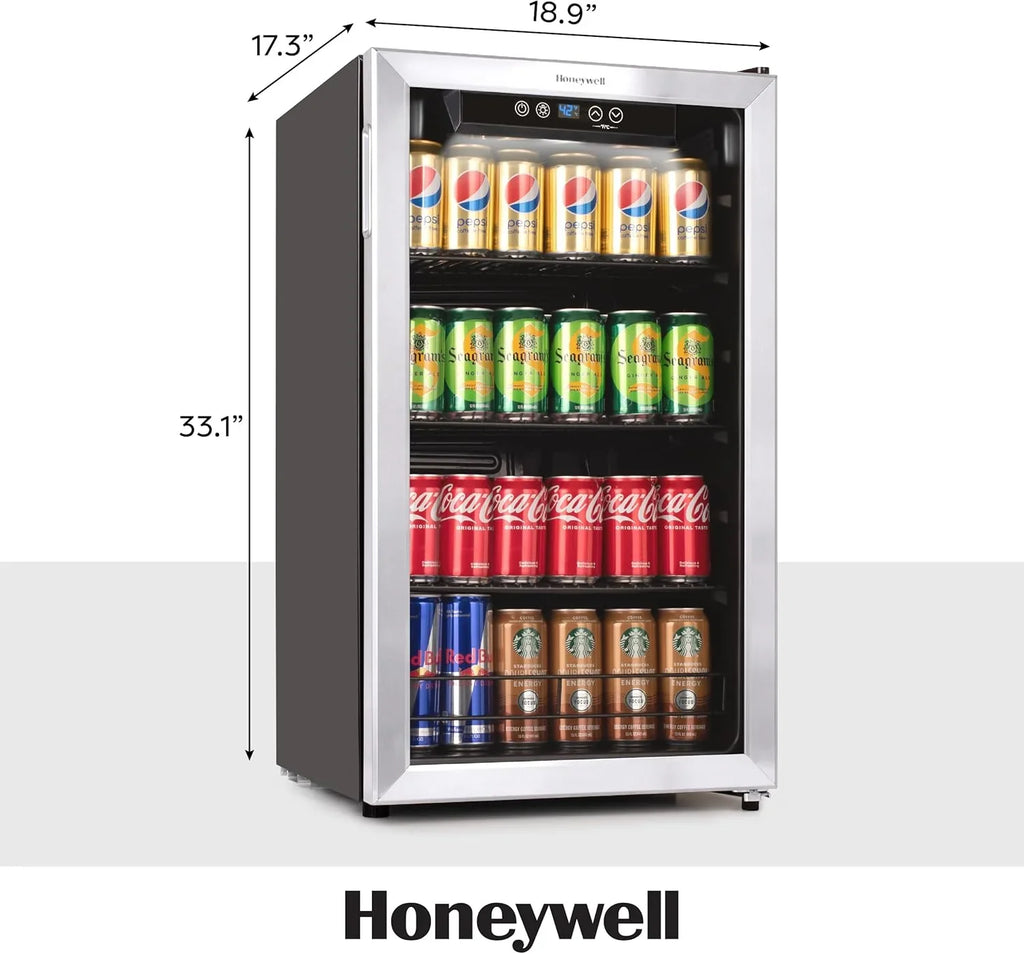 Réfrigérateur et glacière à boissons Mini-réfrigérateur 115 canettes avec porte vitrée