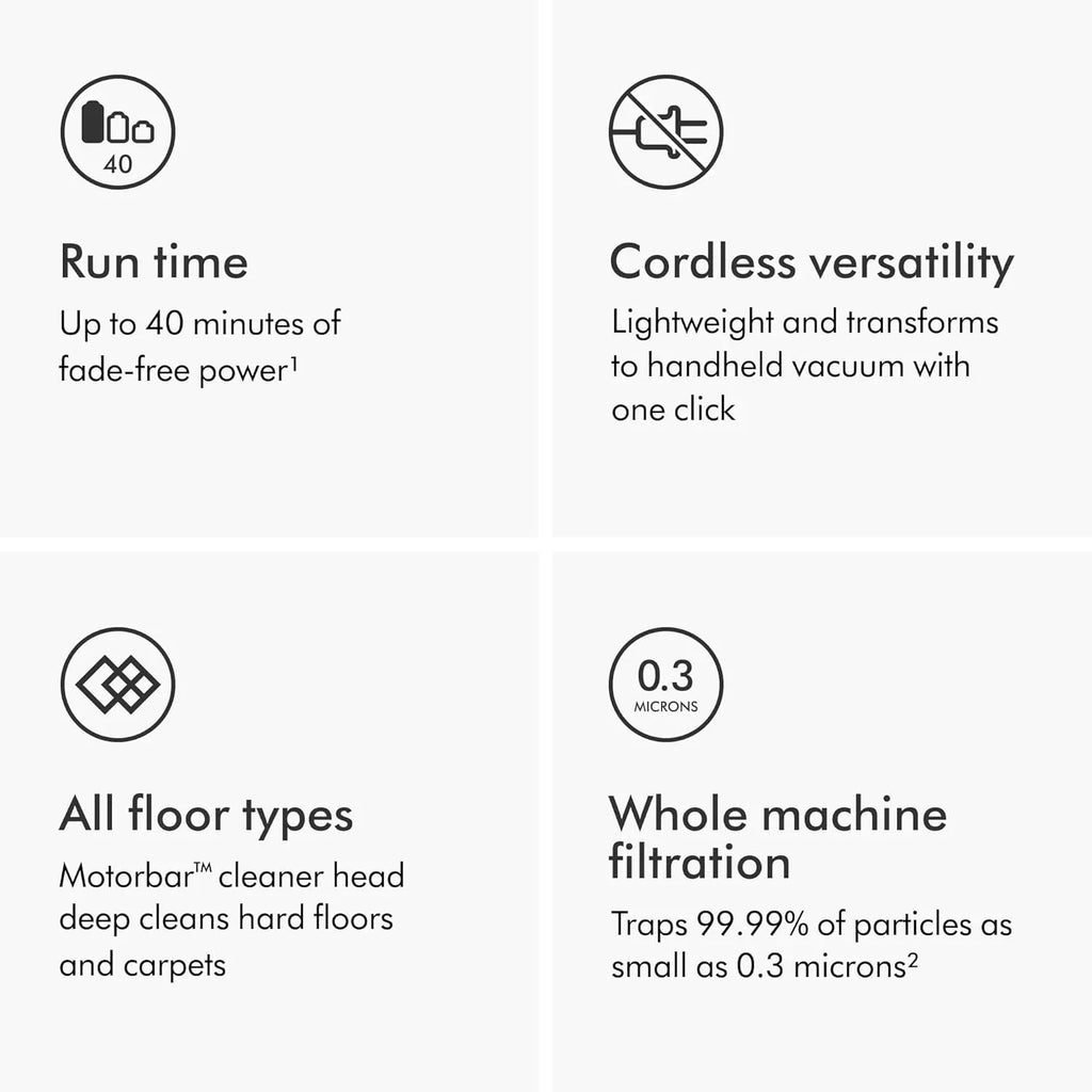 Aspirateur sans fil, argent/nickel