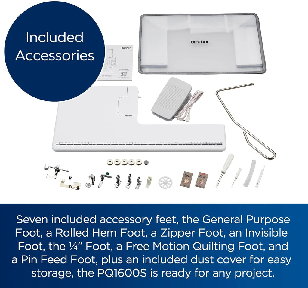 Machine à coudre et à quilter à point droit haute vitesse Brother PQ1600S