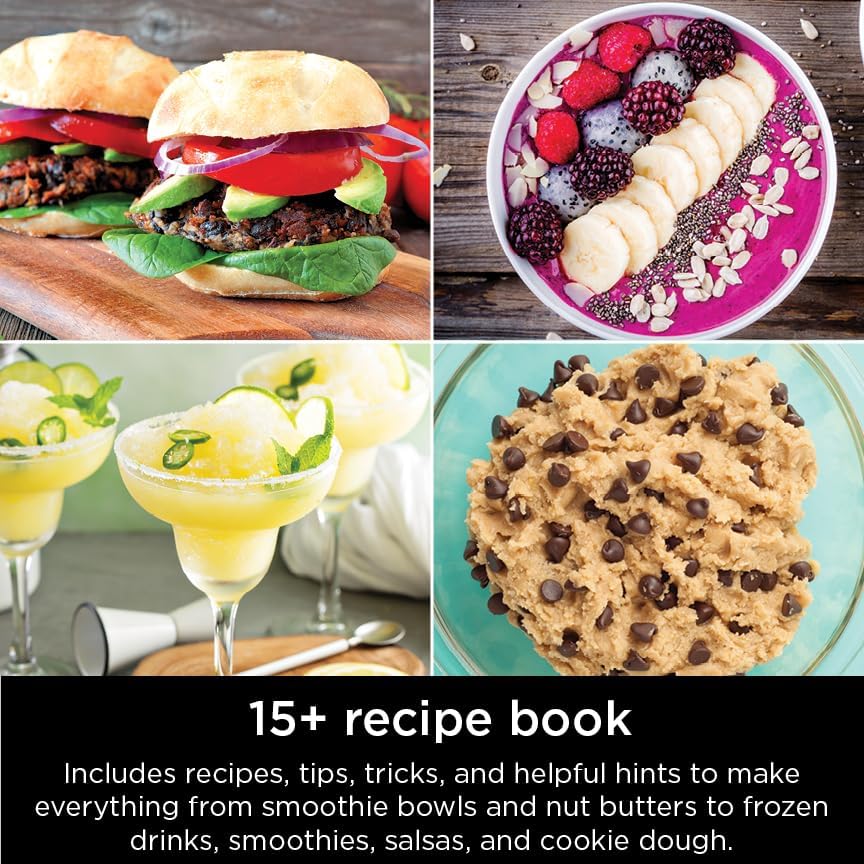 Bol combiné mixeur et robot culinaire Ninja 6 fonctions, pichet de 2 040 ml