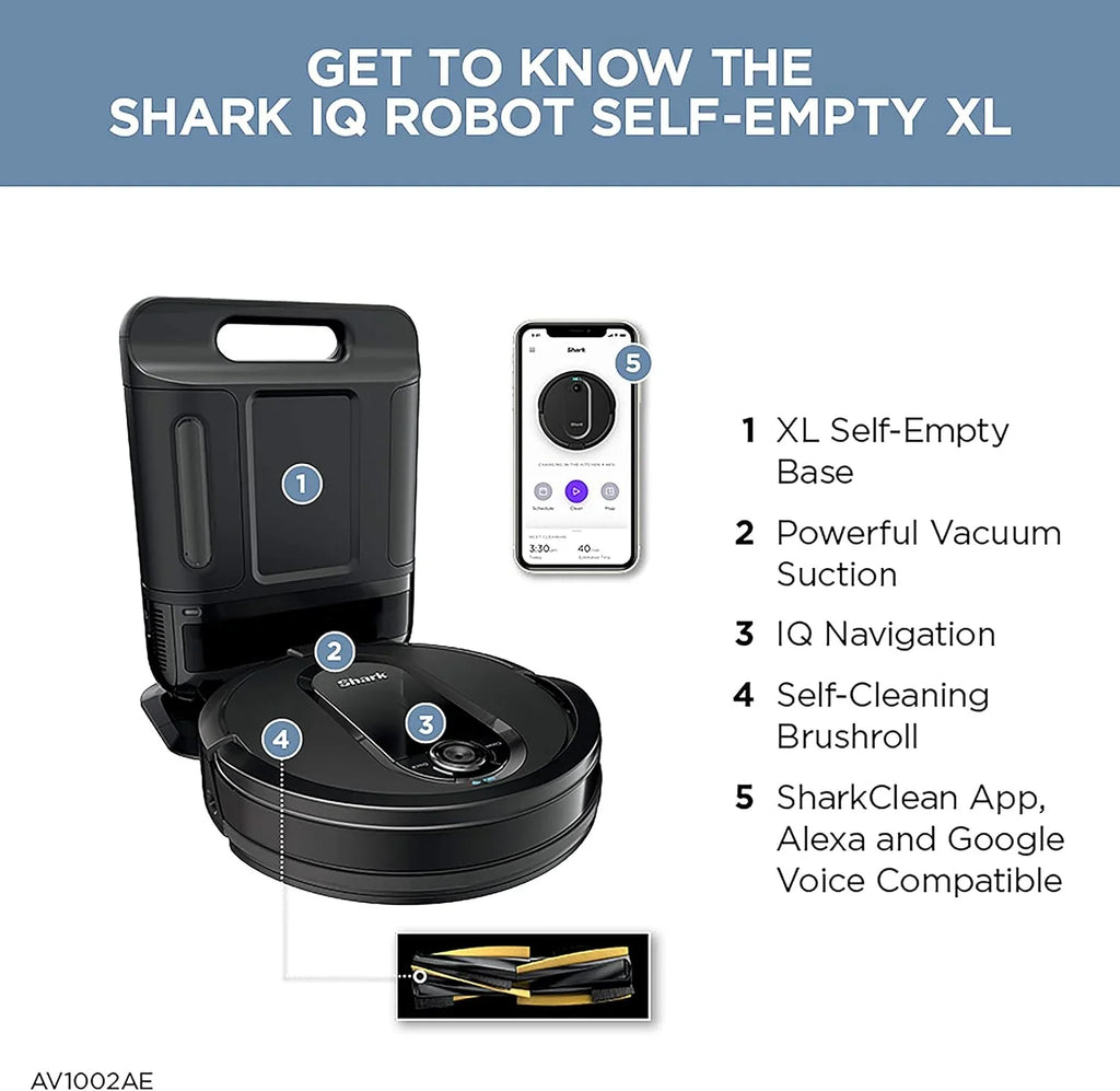 Combinaison robot aspirateur et balai à franges avec aspiration puissante, Matrix Plus