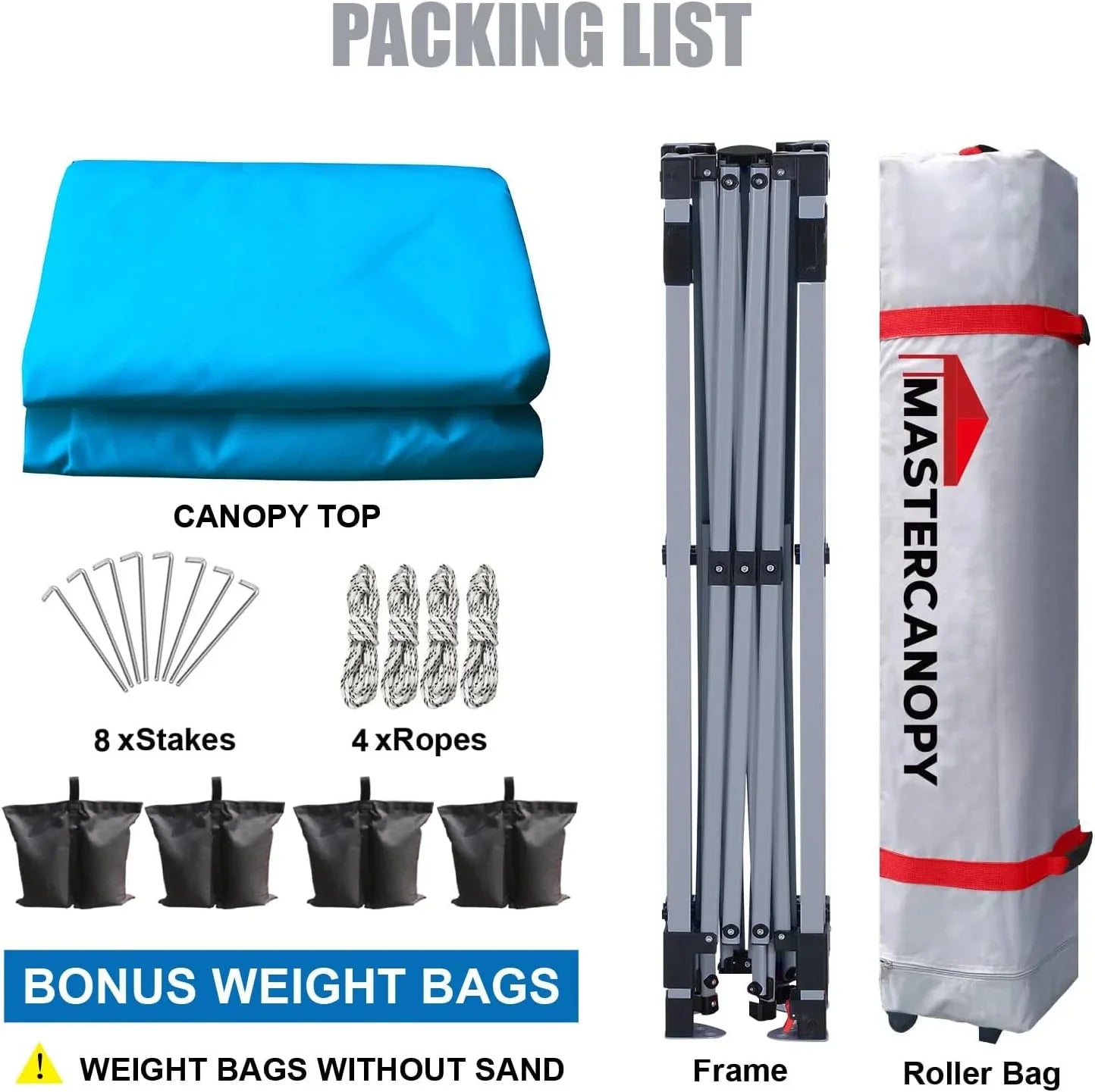 Tente pop-up robuste avec sac à roulettes (10 x 10, noir)