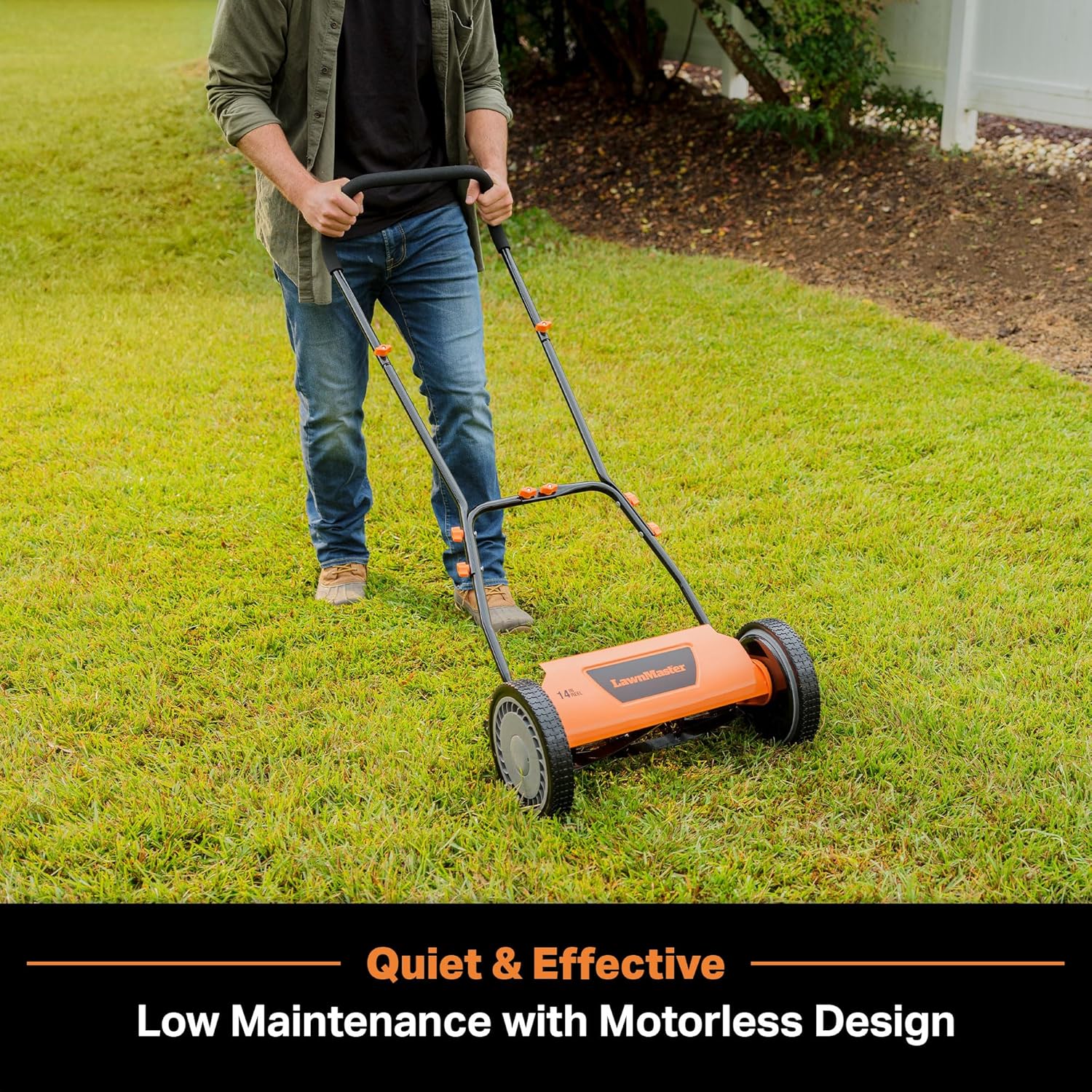 Tondeuse à gazon à poussée LawnMaster LMRM1801 18 pouces 5 lames