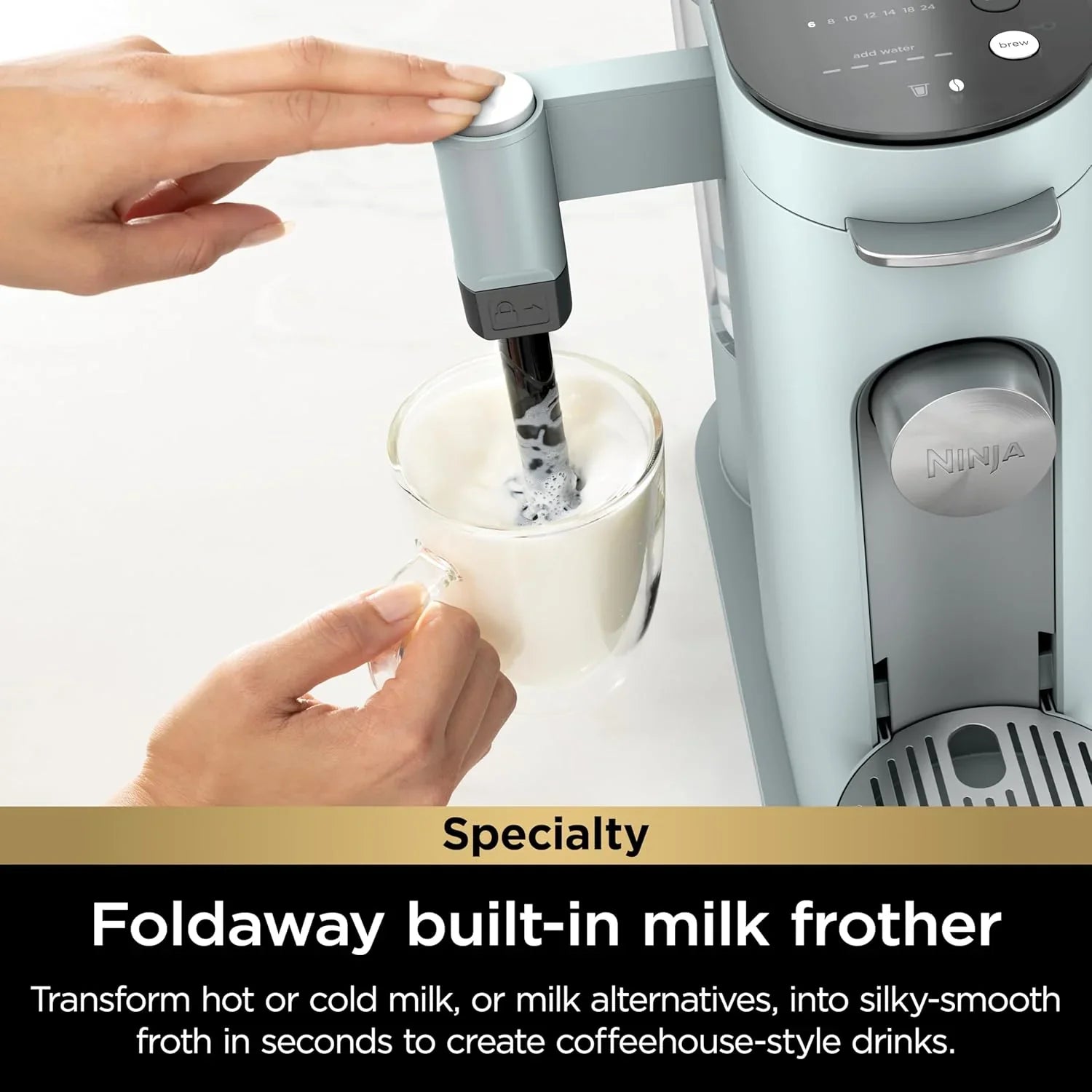 Ninja | Cafetière | Tasse unique | Infusion avec dosettes et mouture | Compatible K-Cup | 4 méthodes d'infusion