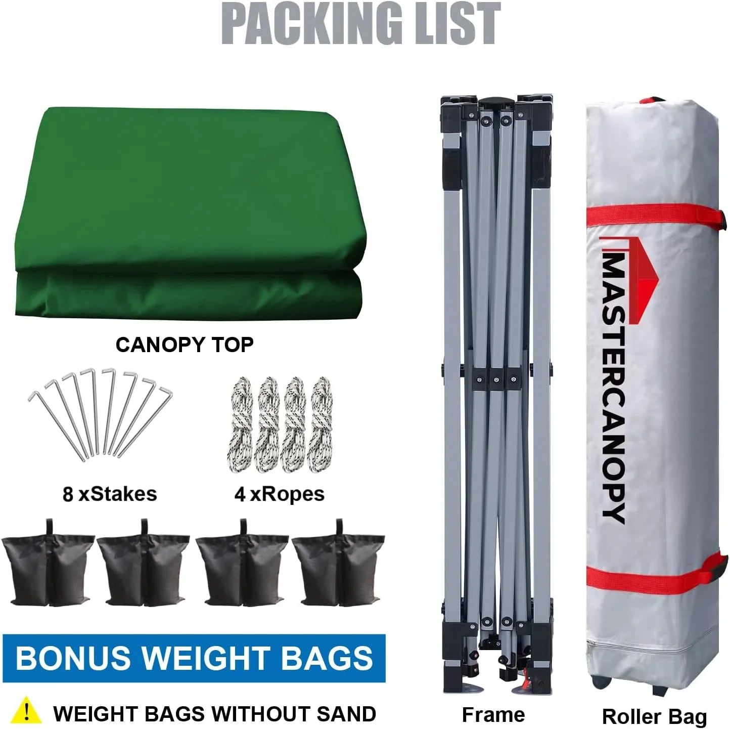 Tente pop-up robuste avec sac à roulettes (10 x 10, noir)