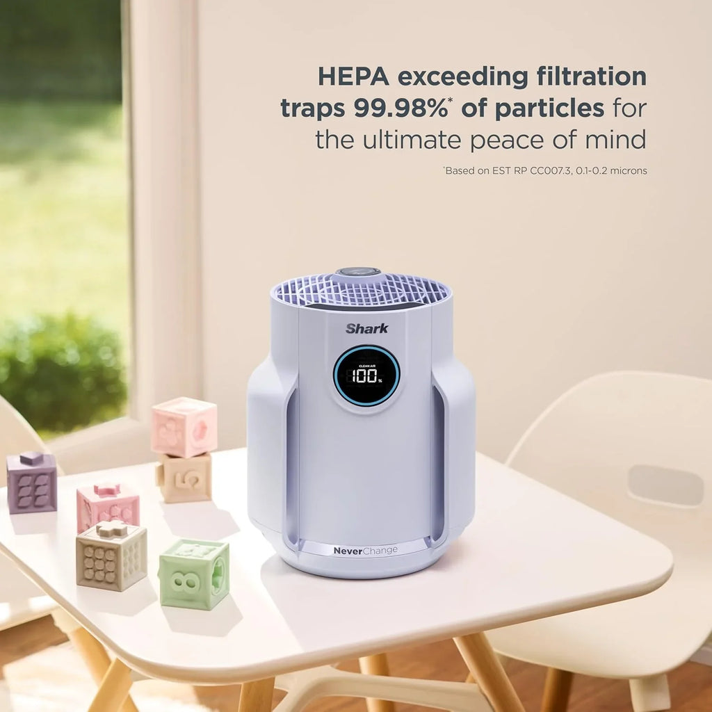 Purificateur d'air Compact Pro avec filtration HEPA longue durée, pour squames d'animaux, poussière, fumée, allergènes, jusqu'à 250 pi².