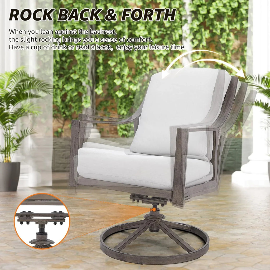 Ensemble table et chaises de salle à manger d'extérieur 5 pièces NATURAL EXPRESSIONS