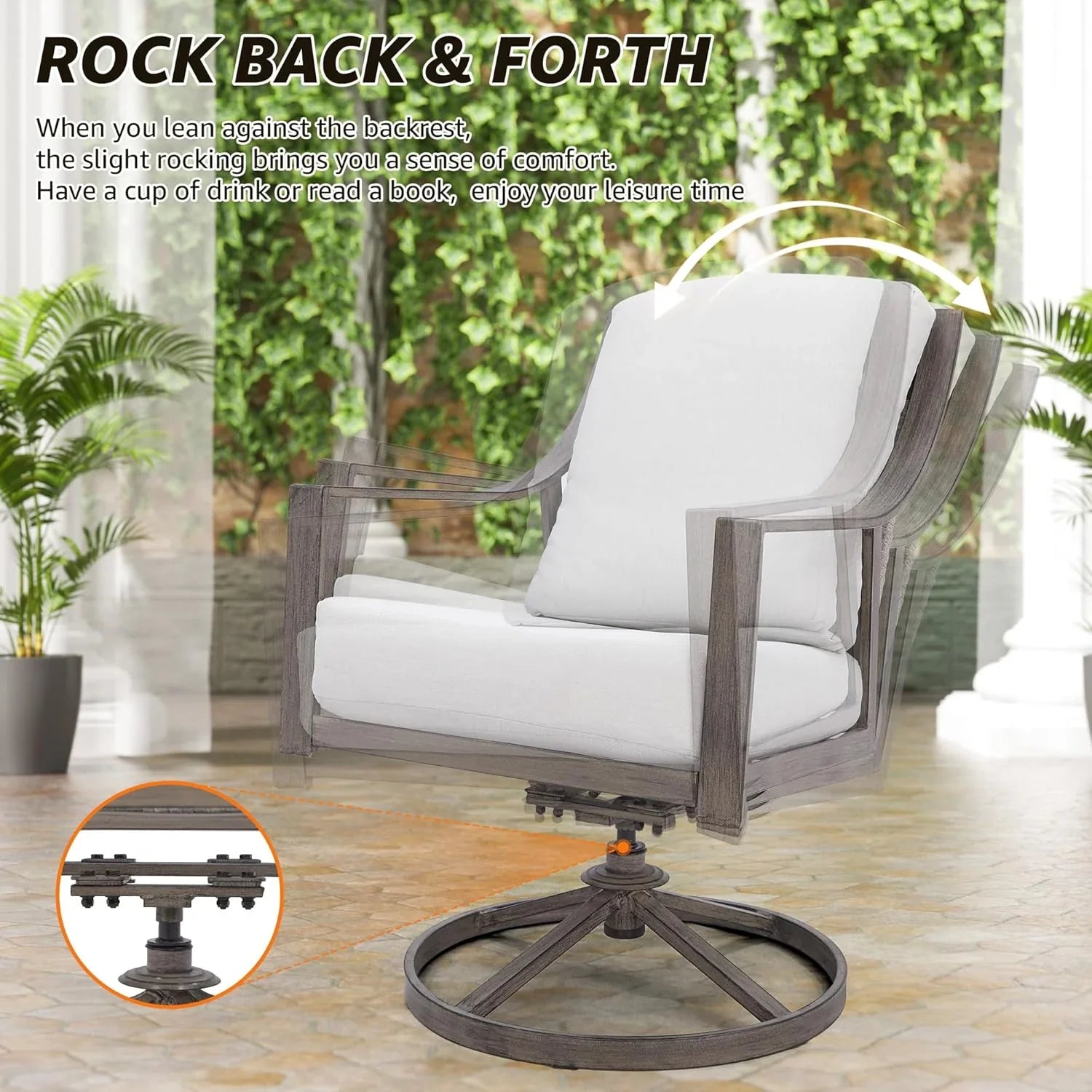 Ensemble table et chaises de salle à manger d'extérieur 5 pièces NATURAL EXPRESSIONS