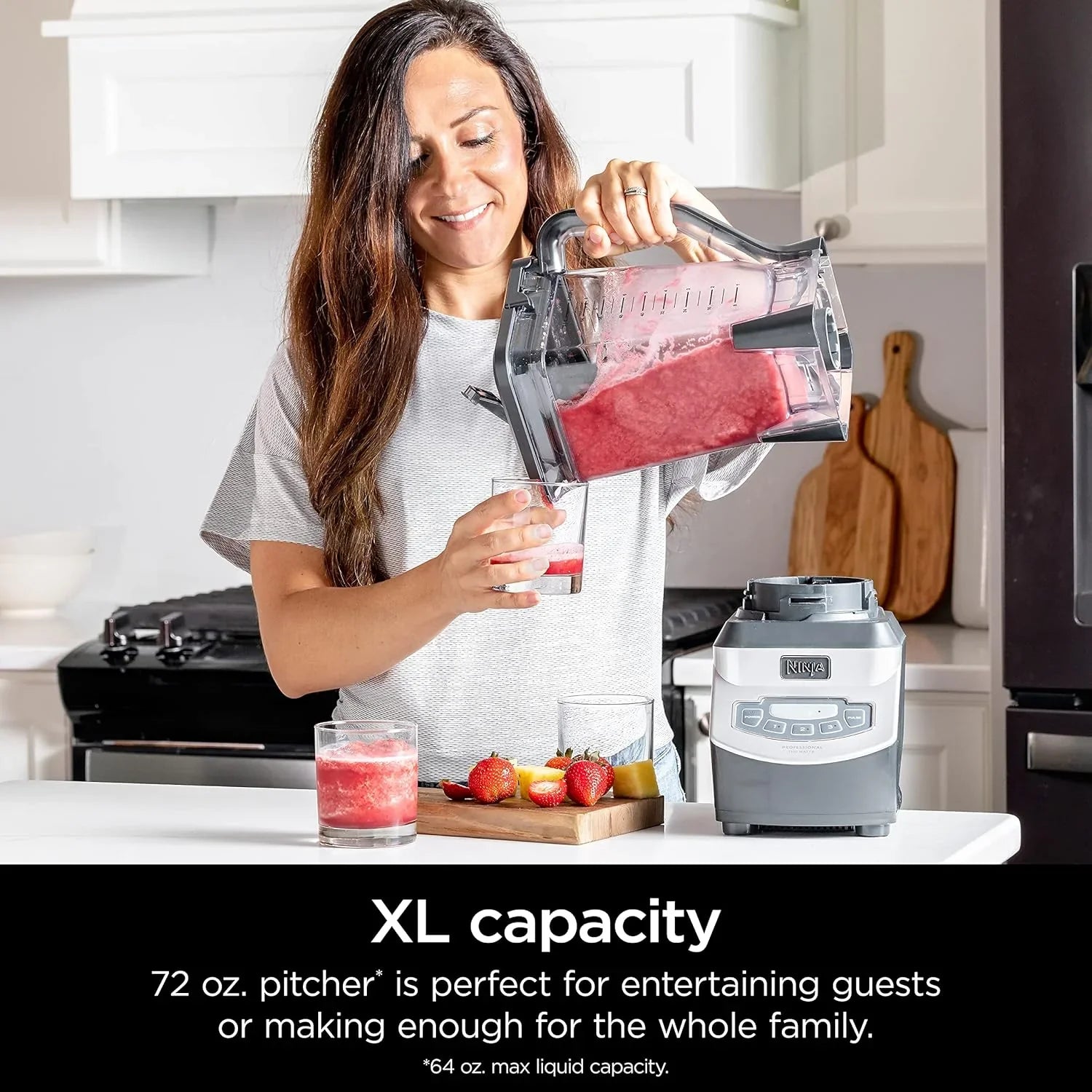 Mixeur compact professionnel Ninja BL660, 1 100 W, 3 fonctions, idéal pour les boissons glacées, les smoothies, les sauces et bien plus encore.