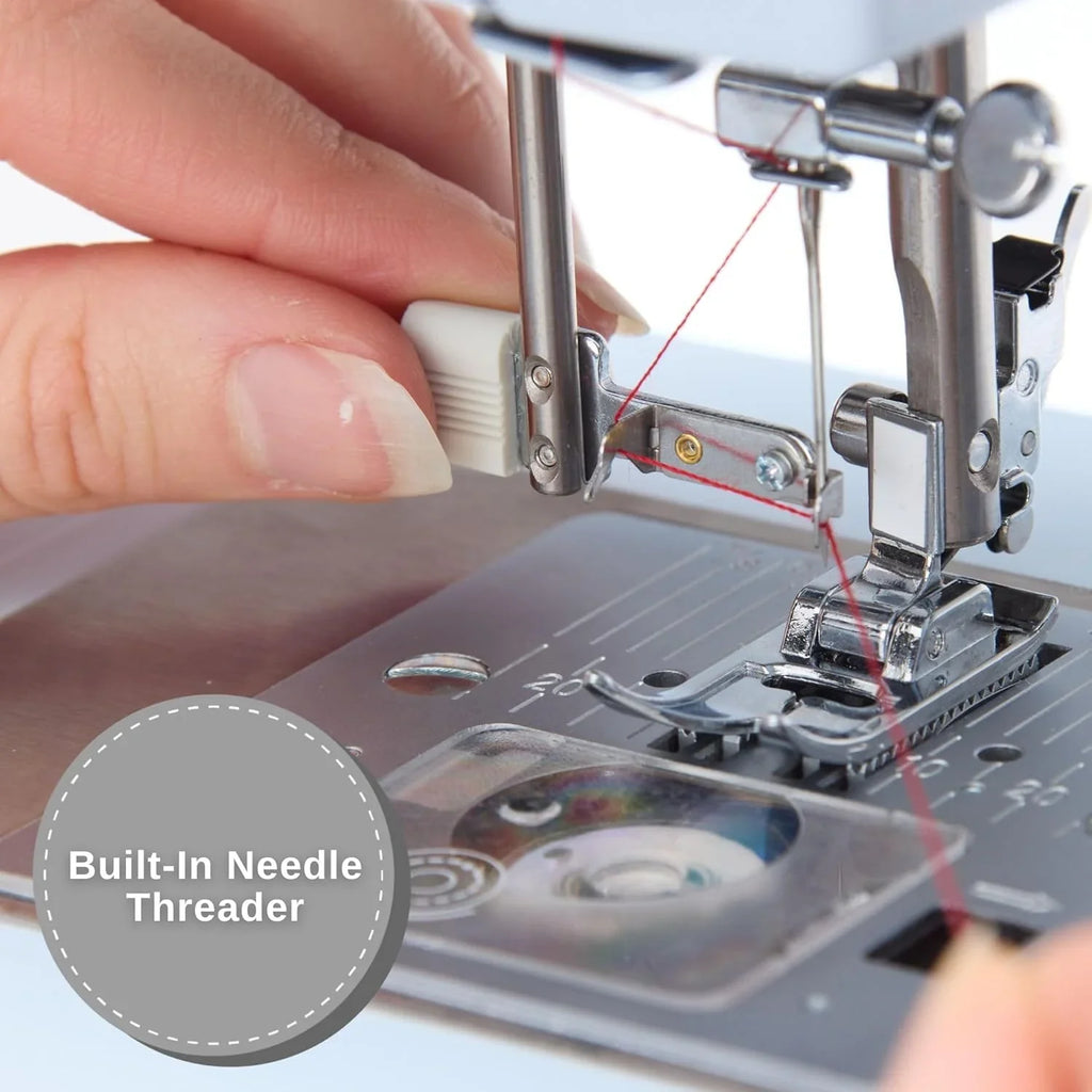 Machine à coudre robuste 4423 à grande vitesse (kit d'accessoires inclus) 97 points Boutonnière en une étape