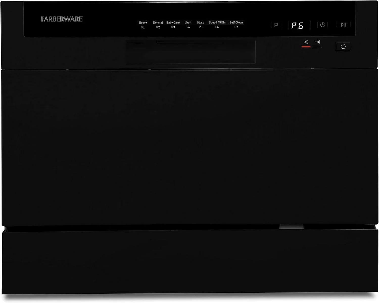 Lave-vaisselle compact Farberware 6 postes - Mini lave-vaisselle de comptoir portable