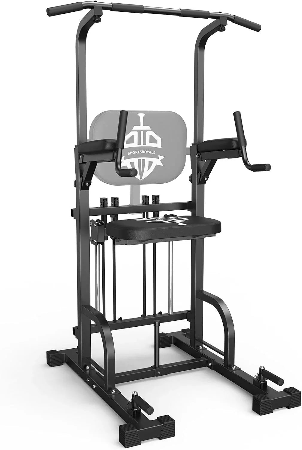 Station de traction Sportsroyals Power Tower, station d'inclinaison par immersion suspendue stable de 450 lb