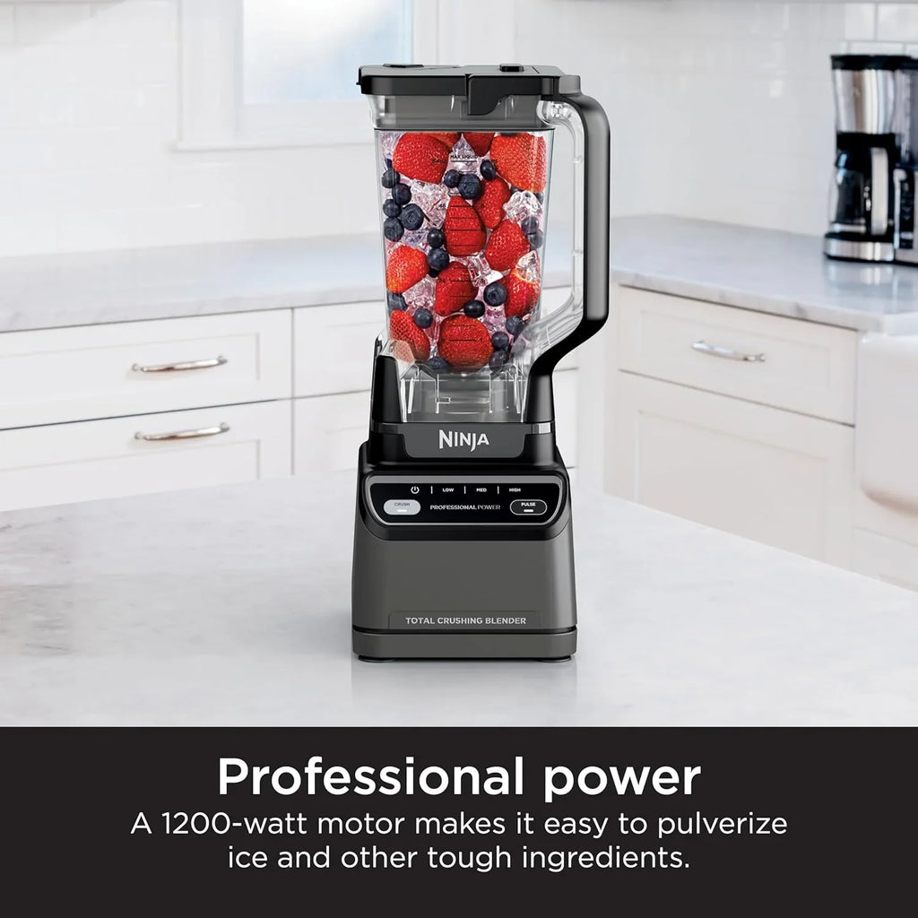 Mixeur compact professionnel Ninja BL660, 1 100 W, 3 fonctions, idéal pour les boissons glacées, les smoothies, les sauces et bien plus encore.
