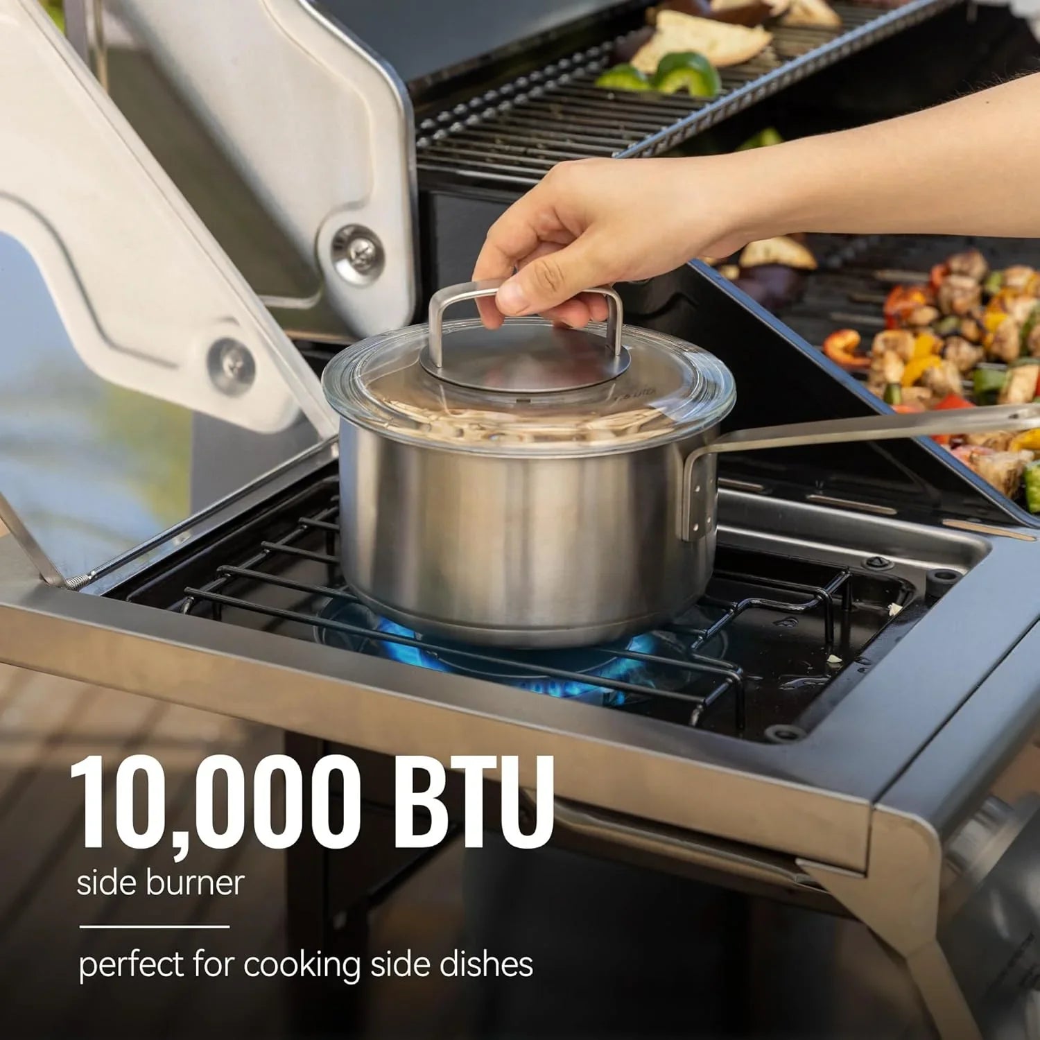 Barbecue au gaz propane Royal Gourmet GA5401T à 5 brûleurs avec gril et brûleurs latéraux, grille en acier inoxydable, surface de cuisson de 632 pouces carrés