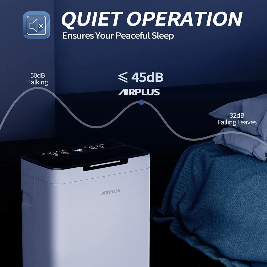 Déshumidificateur de sous-sol AIRPLUS de 1 500 pi², puissant déshumidificateur de 30 pintes
