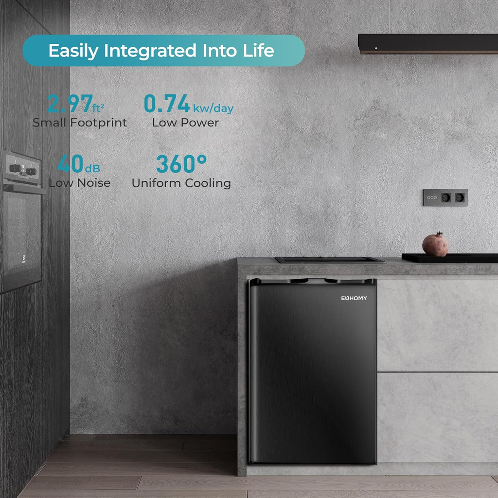 Congélateur vertical, 3,0 pieds cubes, mini-congélateur compact à une porte